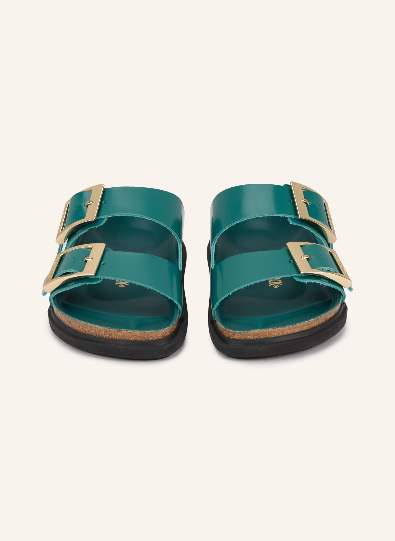 BIRKENSTOCK Pantoletten ARIZONA DROPLET BUCKLE: PETROL