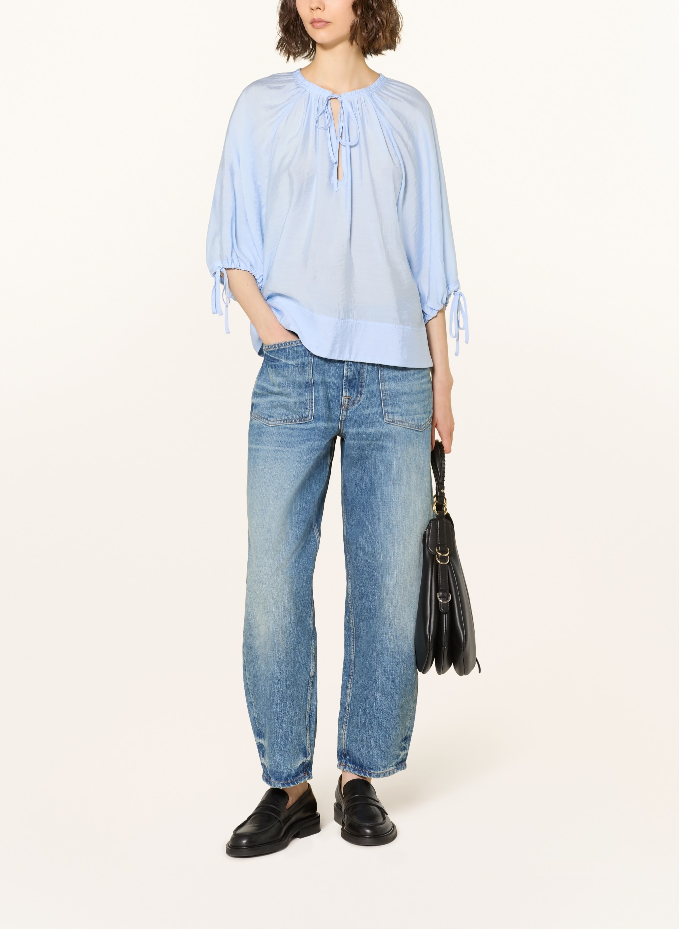 SAMSØE  SAMSØE Blusenshirt SAMETERAN: HELLBLAU