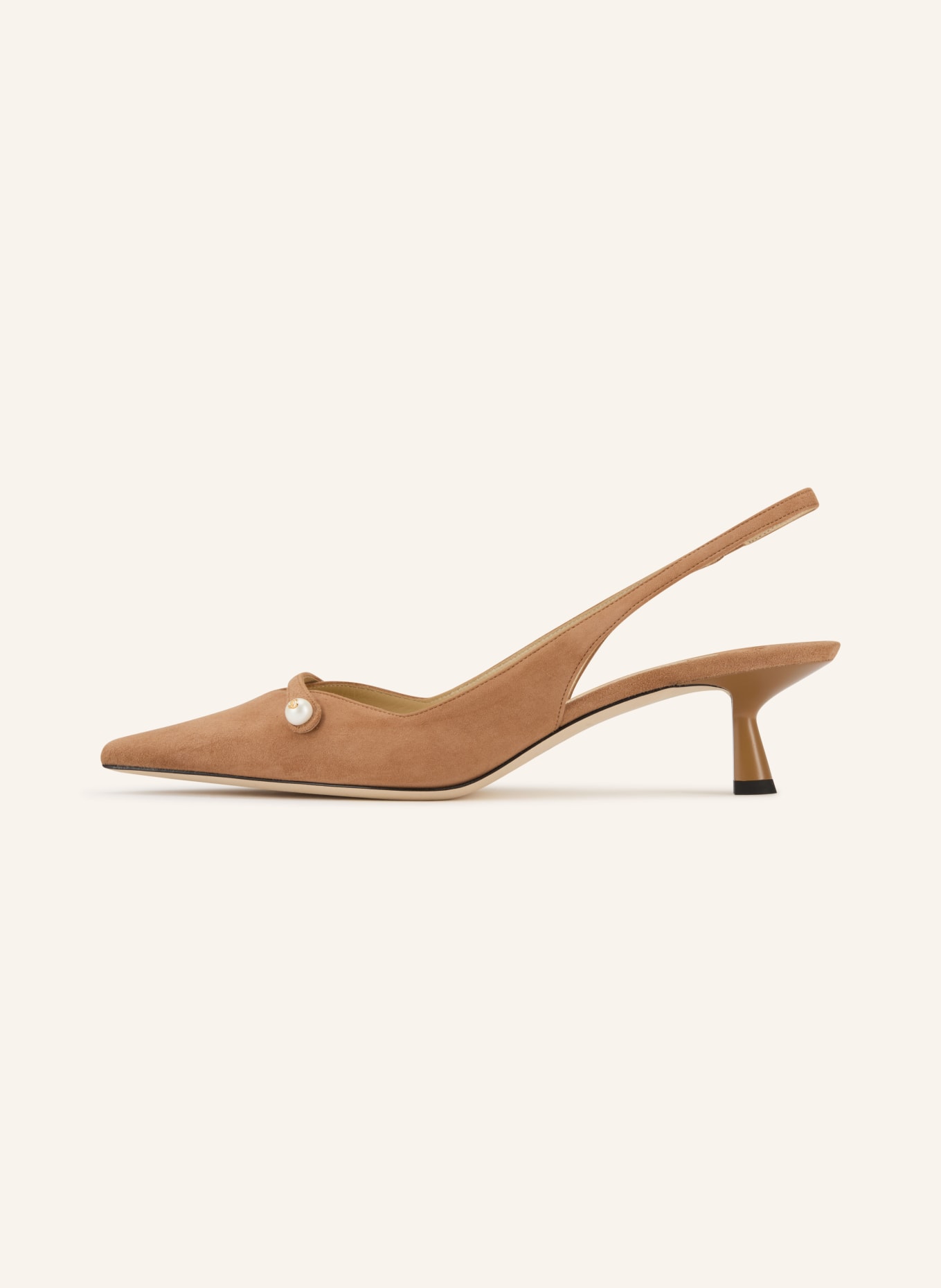 JIMMY CHOO Slingpumps AMITA 45: CAMEL