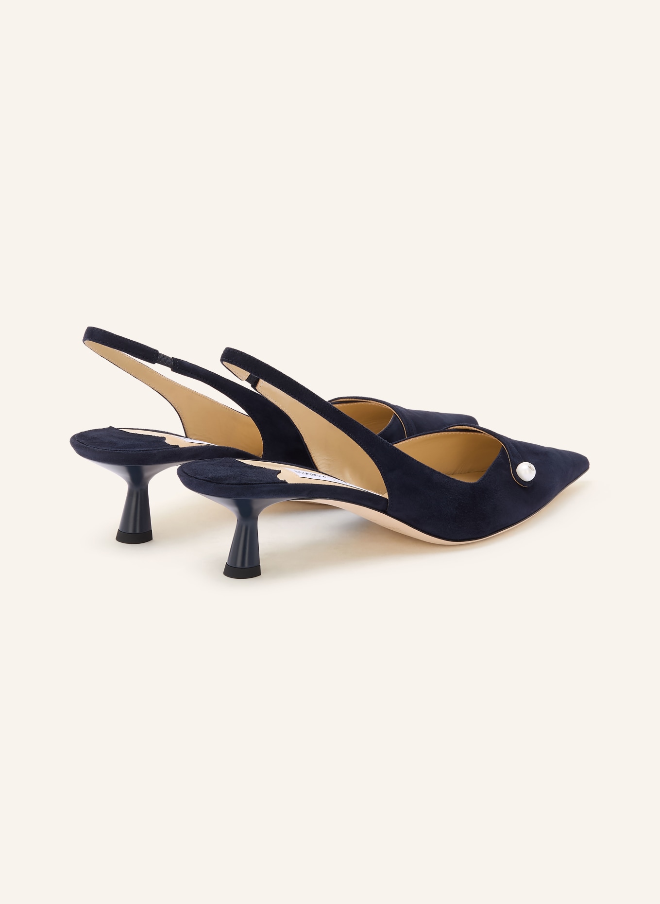 JIMMY CHOO Slingpumps AMITA 45: DUNKELBLAU