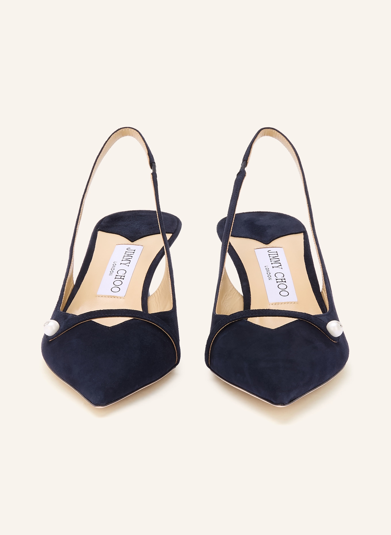 JIMMY CHOO Slingpumps AMITA 45: DUNKELBLAU