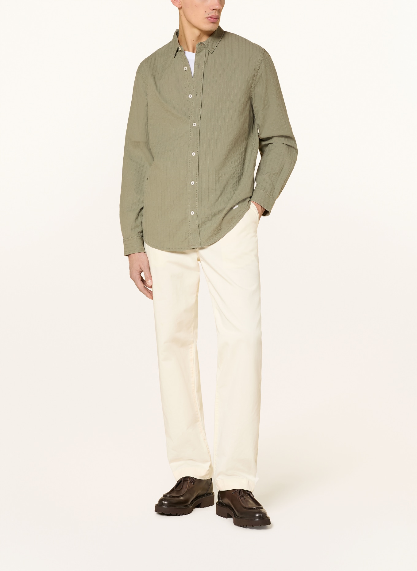 NOWADAYS Hemd Regular Fit: HELLGRÜN