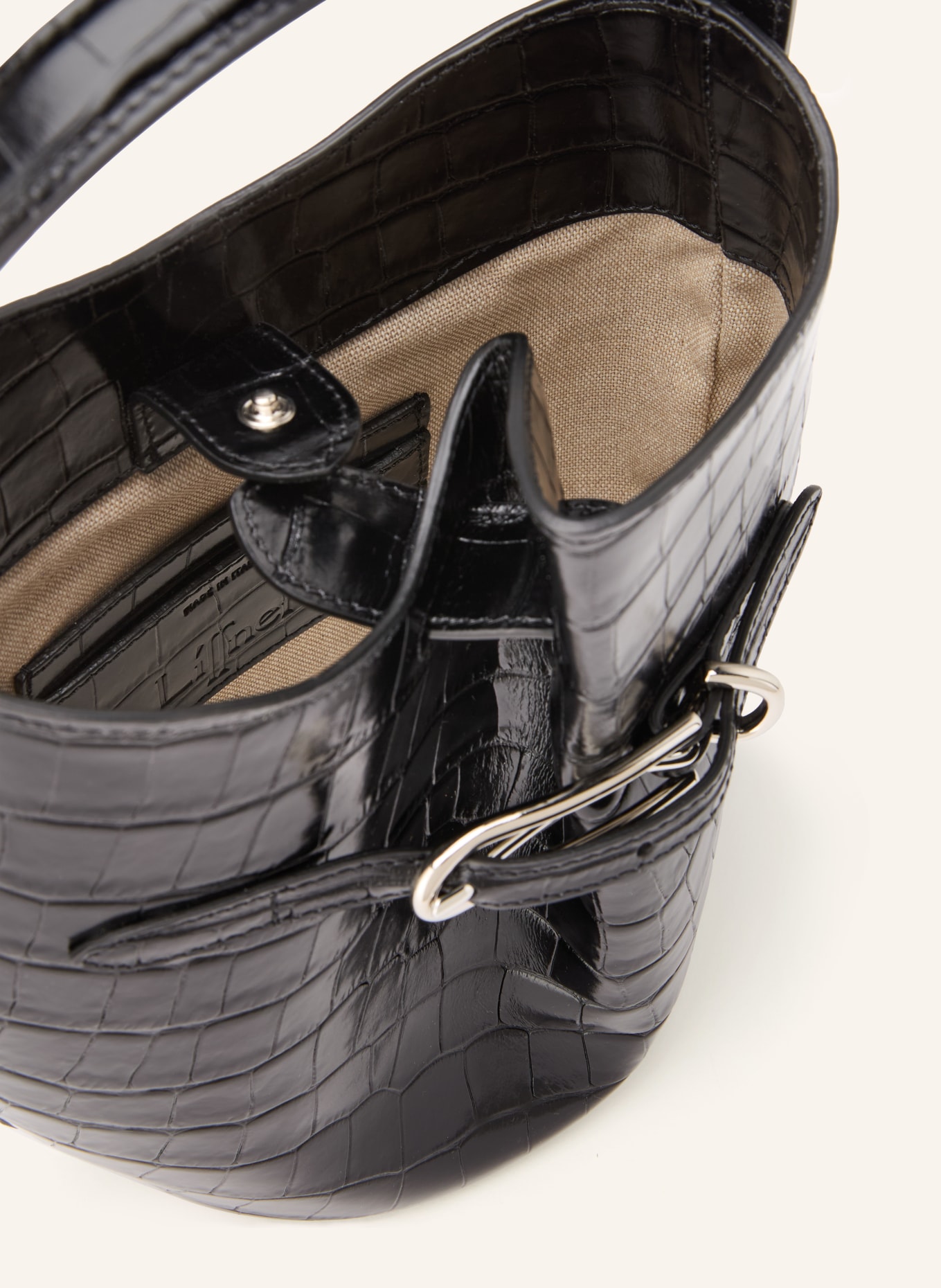 LIFFNER Handtasche: SCHWARZ / SILBER