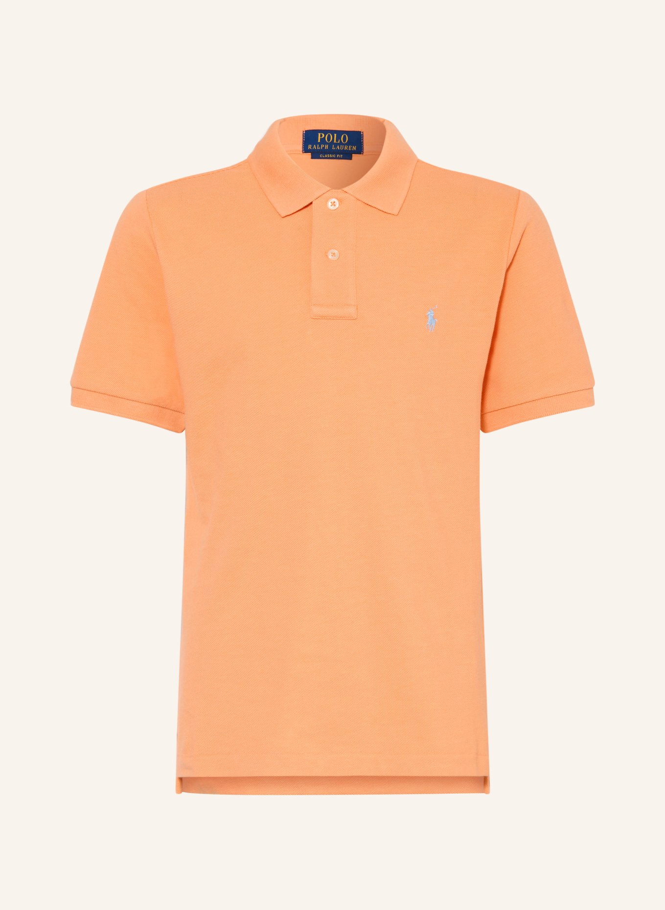 POLO RALPH LAUREN Koszulka polo z pikowanym wzorem: JASNOPOMARAŃCZOWY