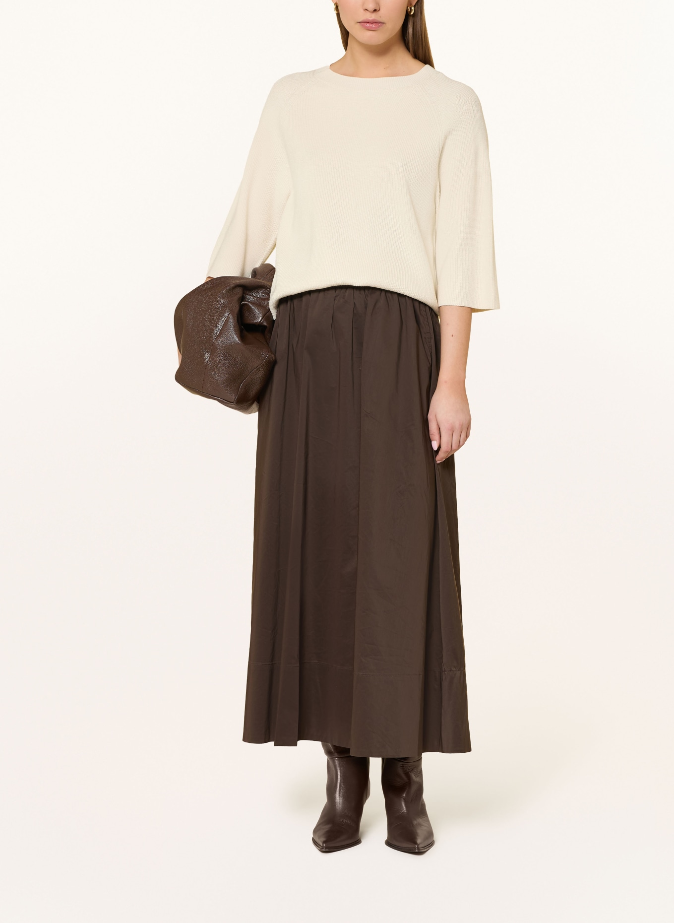 ICHI Sweter z dzianiny IHBOSTON: KREMOWY