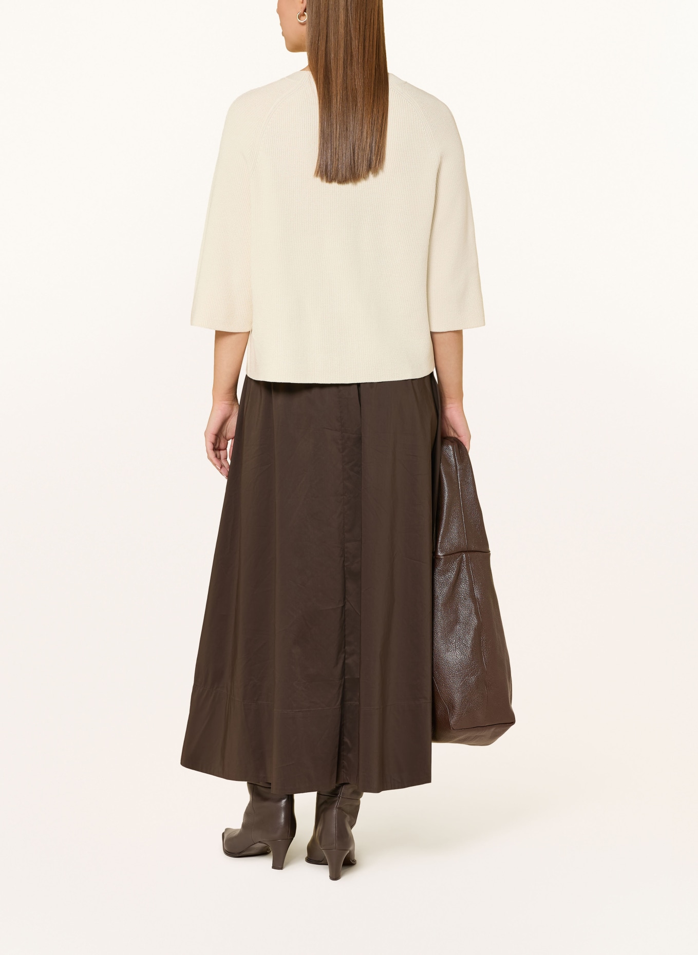 ICHI Sweter z dzianiny IHBOSTON: KREMOWY