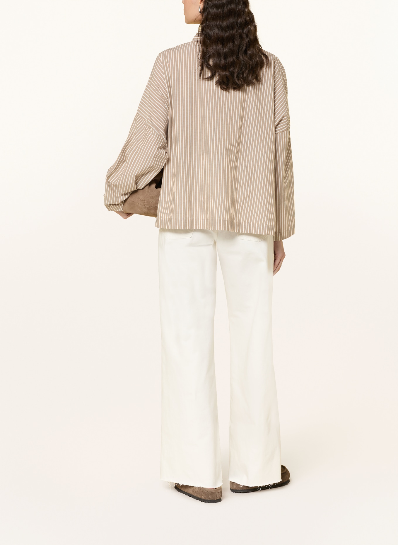 ICHI Shirt blouse IHGILEY: CAMEL / ECRU