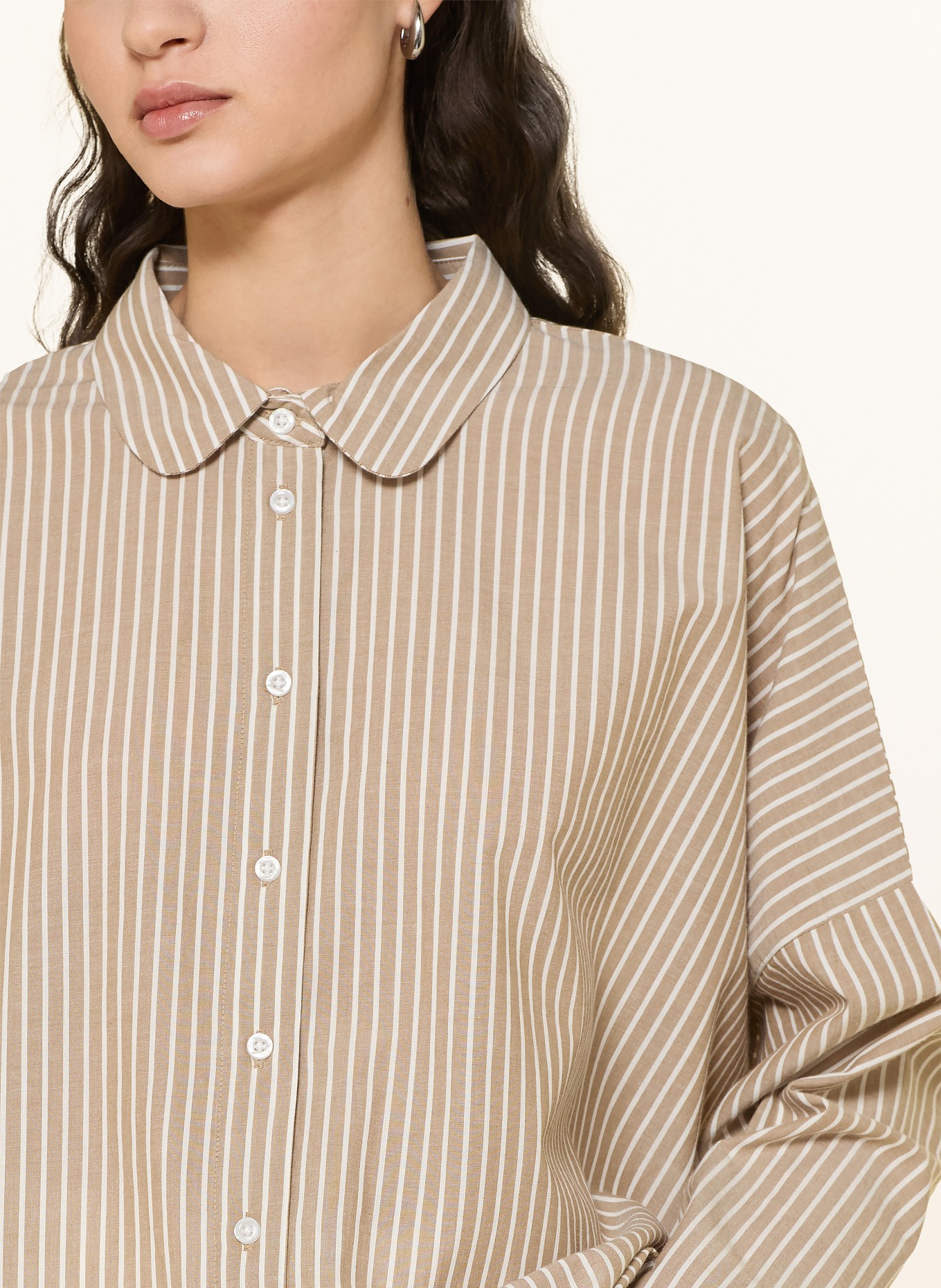 ICHI Shirt blouse IHGILEY: CAMEL / ECRU