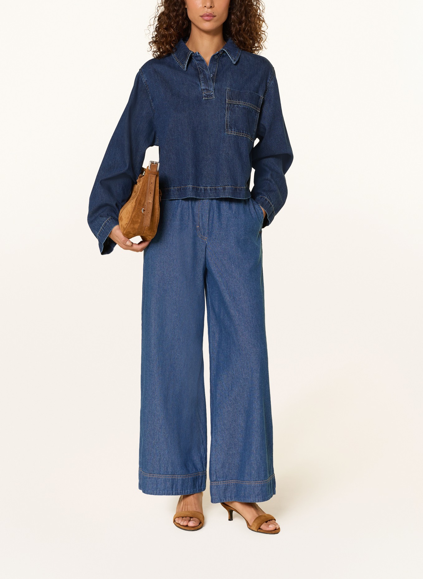 ICHI Wide Leg Jeans IHARCHER: 200339 Medium blue