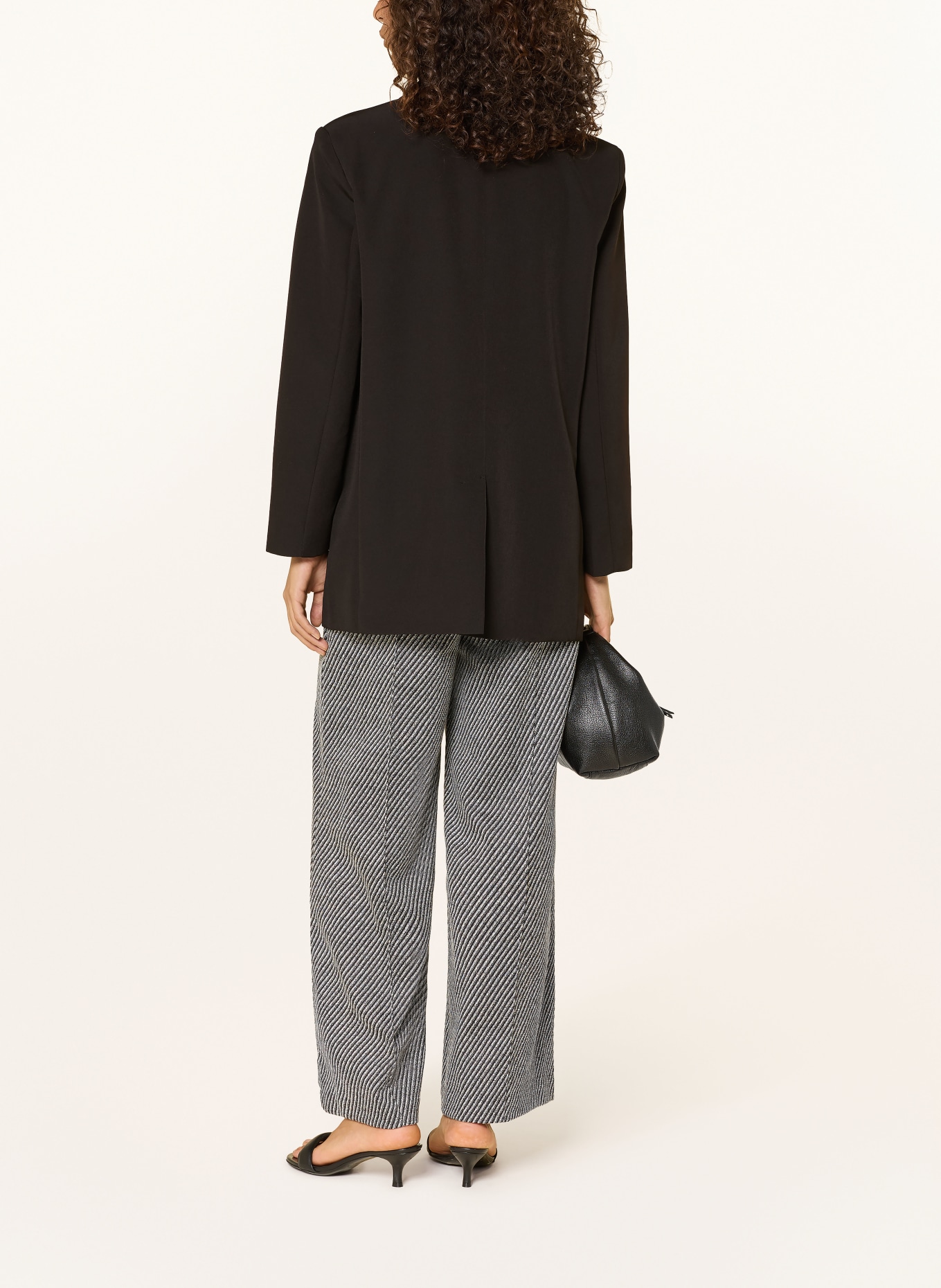 ICHI Marlenehose IHKATE: SCHWARZ / WEISS