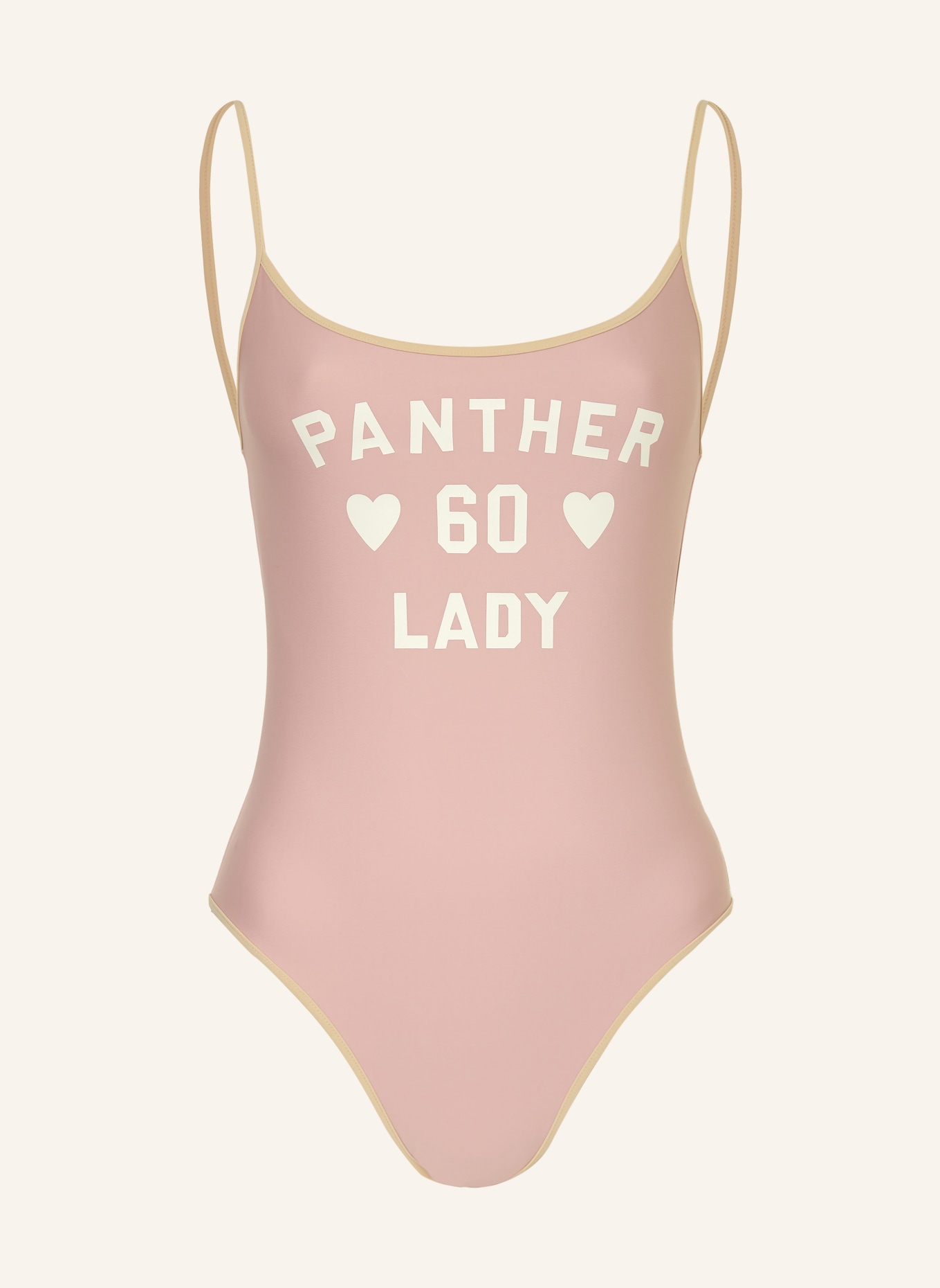 VALENTINO Badeanzug: ROSÉ / ECRU