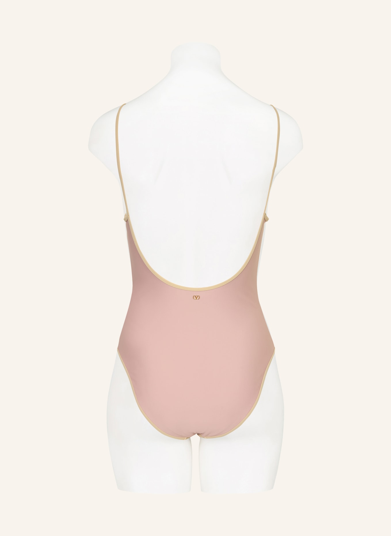 VALENTINO Badeanzug: ROSÉ / ECRU