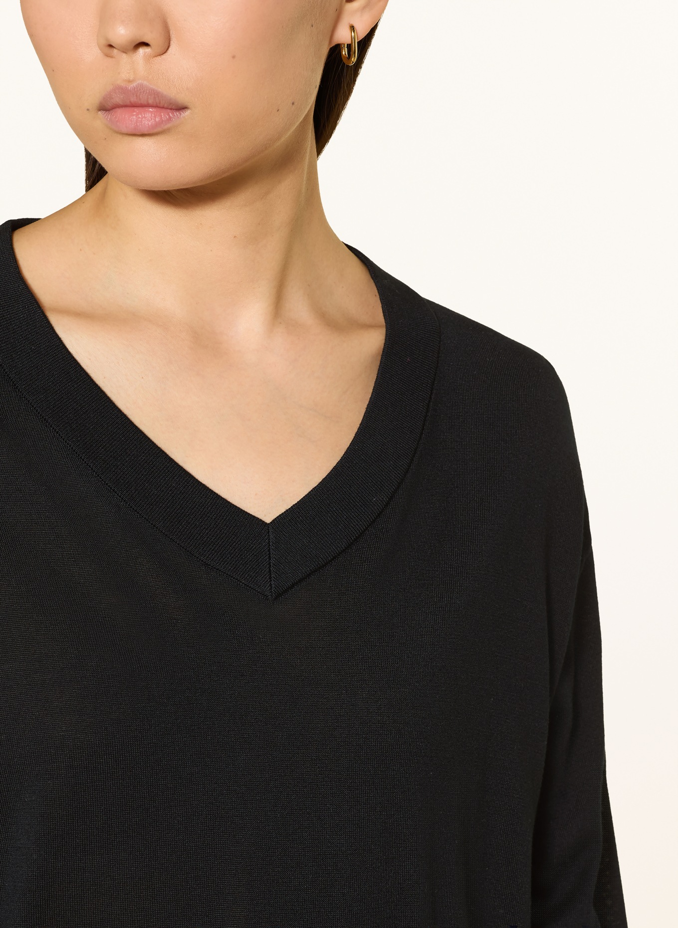 MARELLA Pullover: SCHWARZ / WEISS