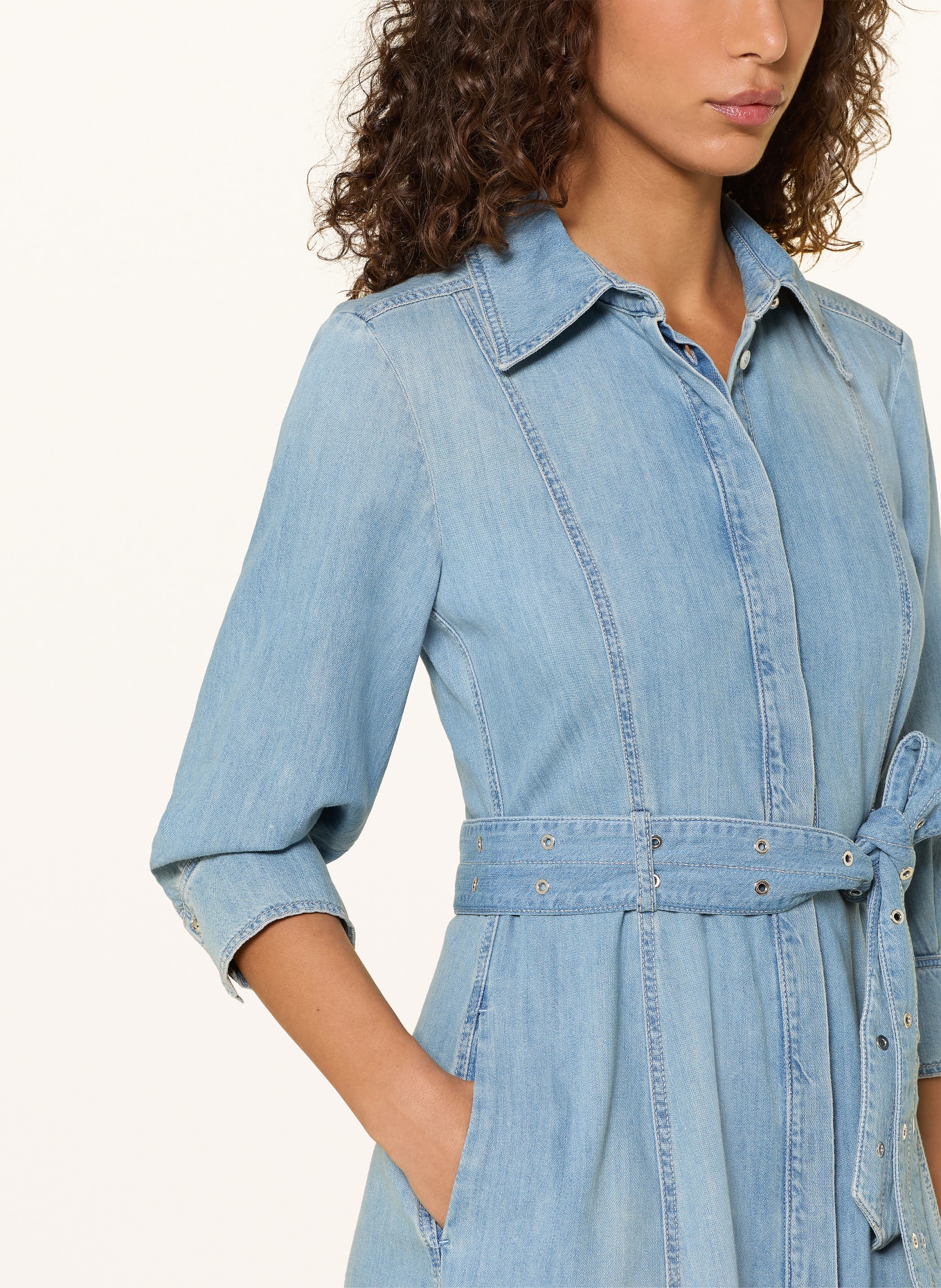 MARELLA Jeanskleid mit 3/4-Arm: HELLBLAU