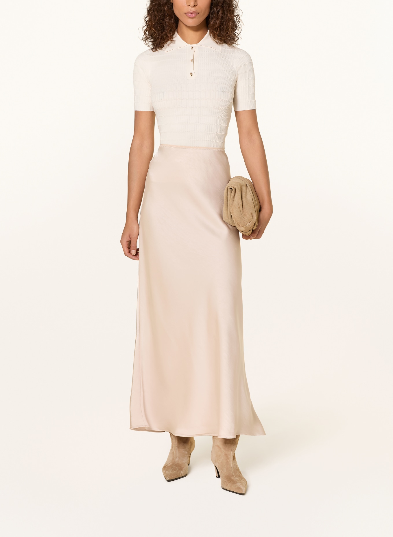 MARELLA Strick-Poloshirt: CREME