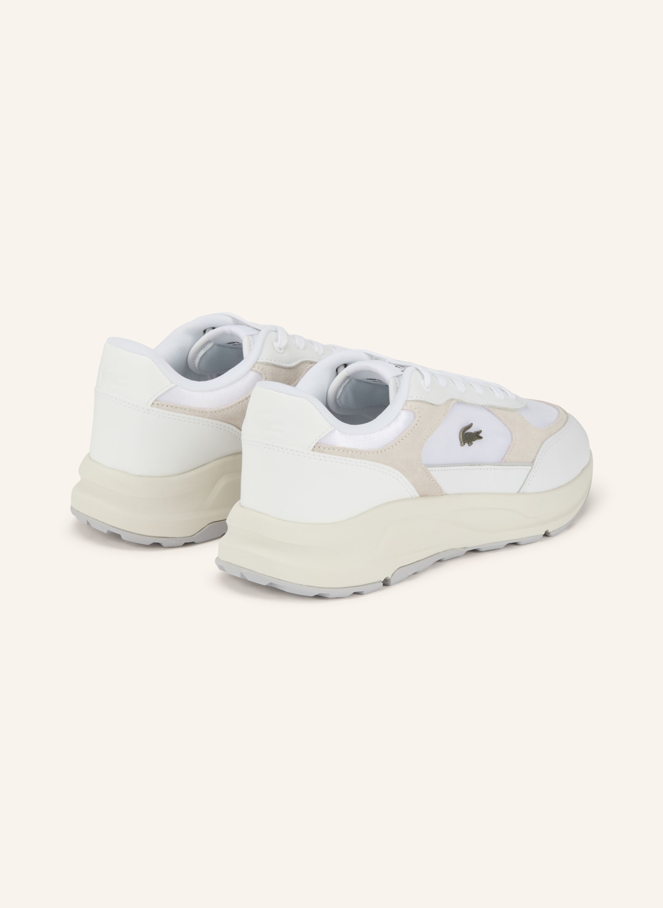 LACOSTE sneaker: ECRU / CREAM