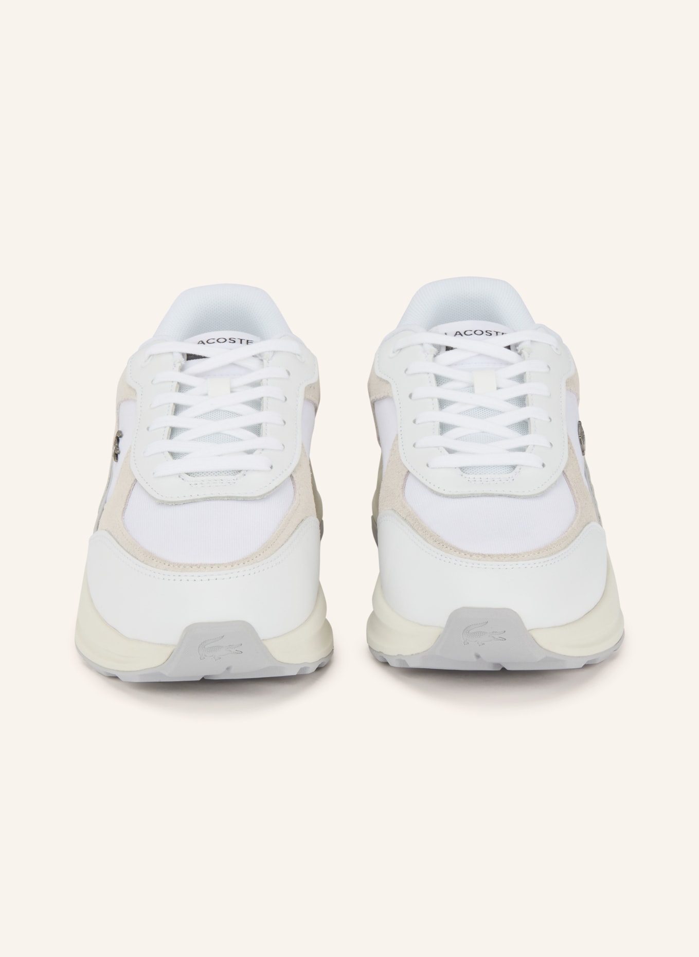 LACOSTE sneaker: ECRU / CREAM