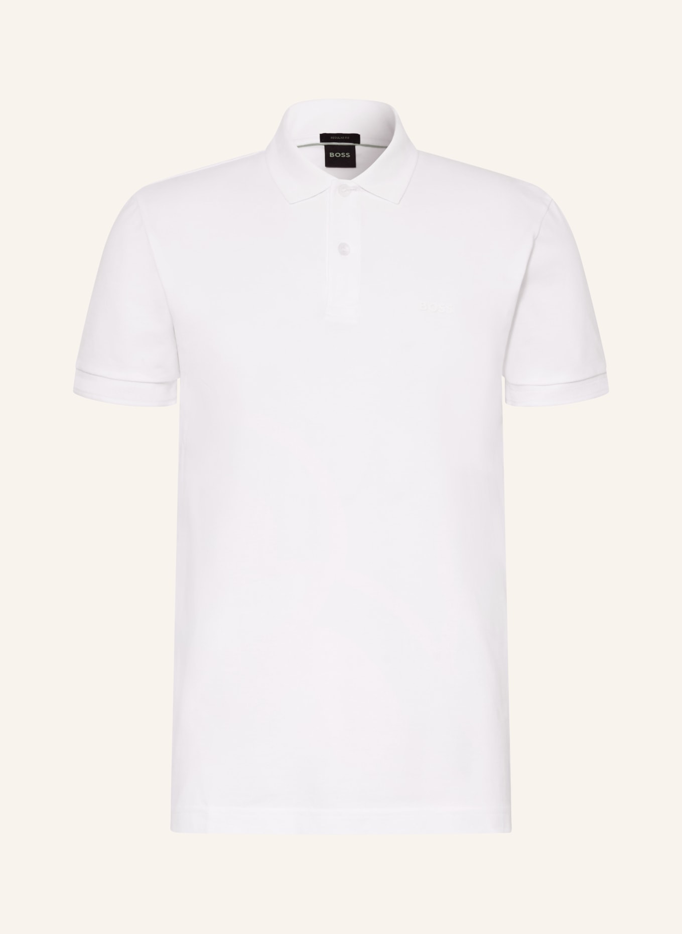 BOSS Piqué-Poloshirt PIO: WEISS