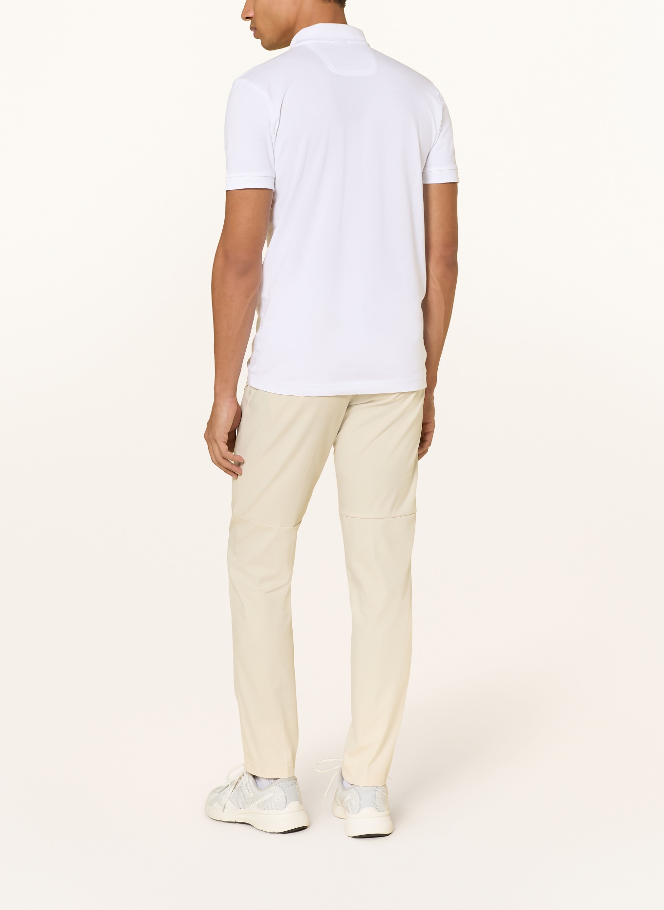 BOSS Piqué-Poloshirt PIO: WEISS