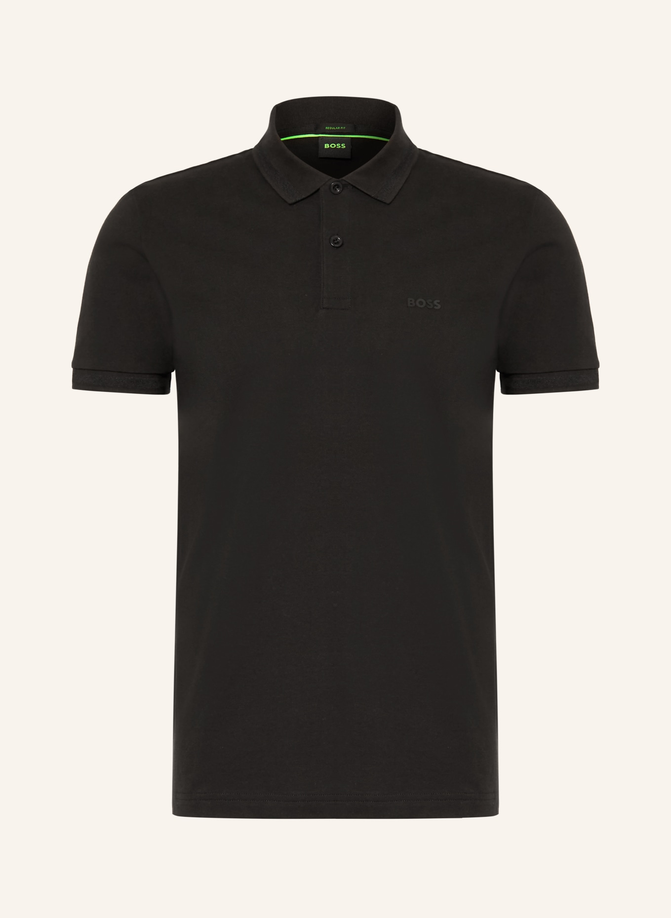 BOSS Piqué-Poloshirt PIO: SCHWARZ