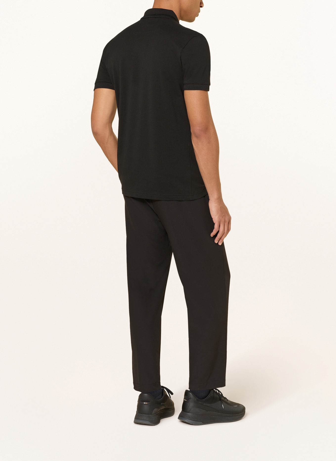 BOSS Piqué-Poloshirt PIO: SCHWARZ