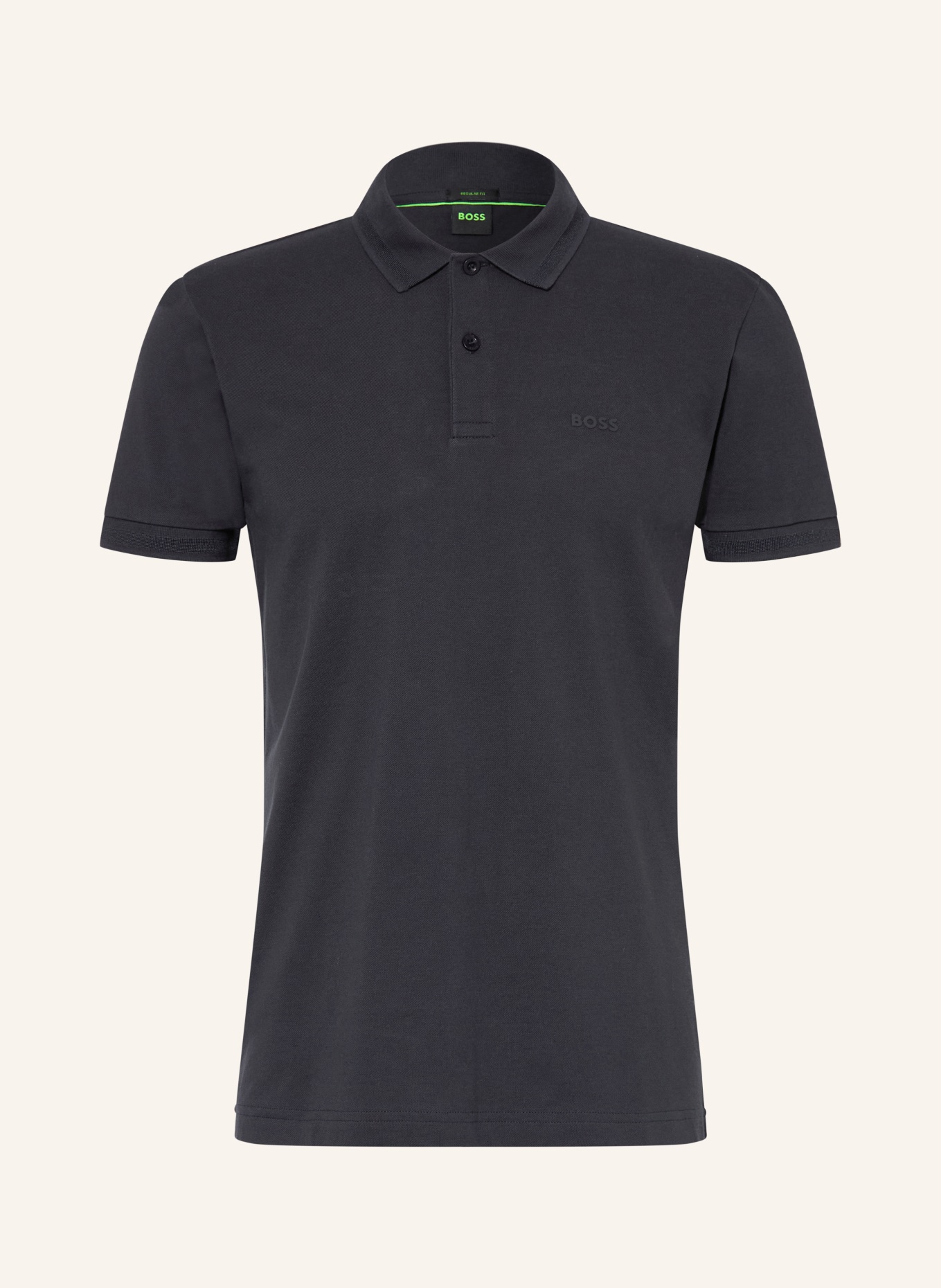 BOSS Piqué polokošile PIO: TMAVĚ MODRÁ