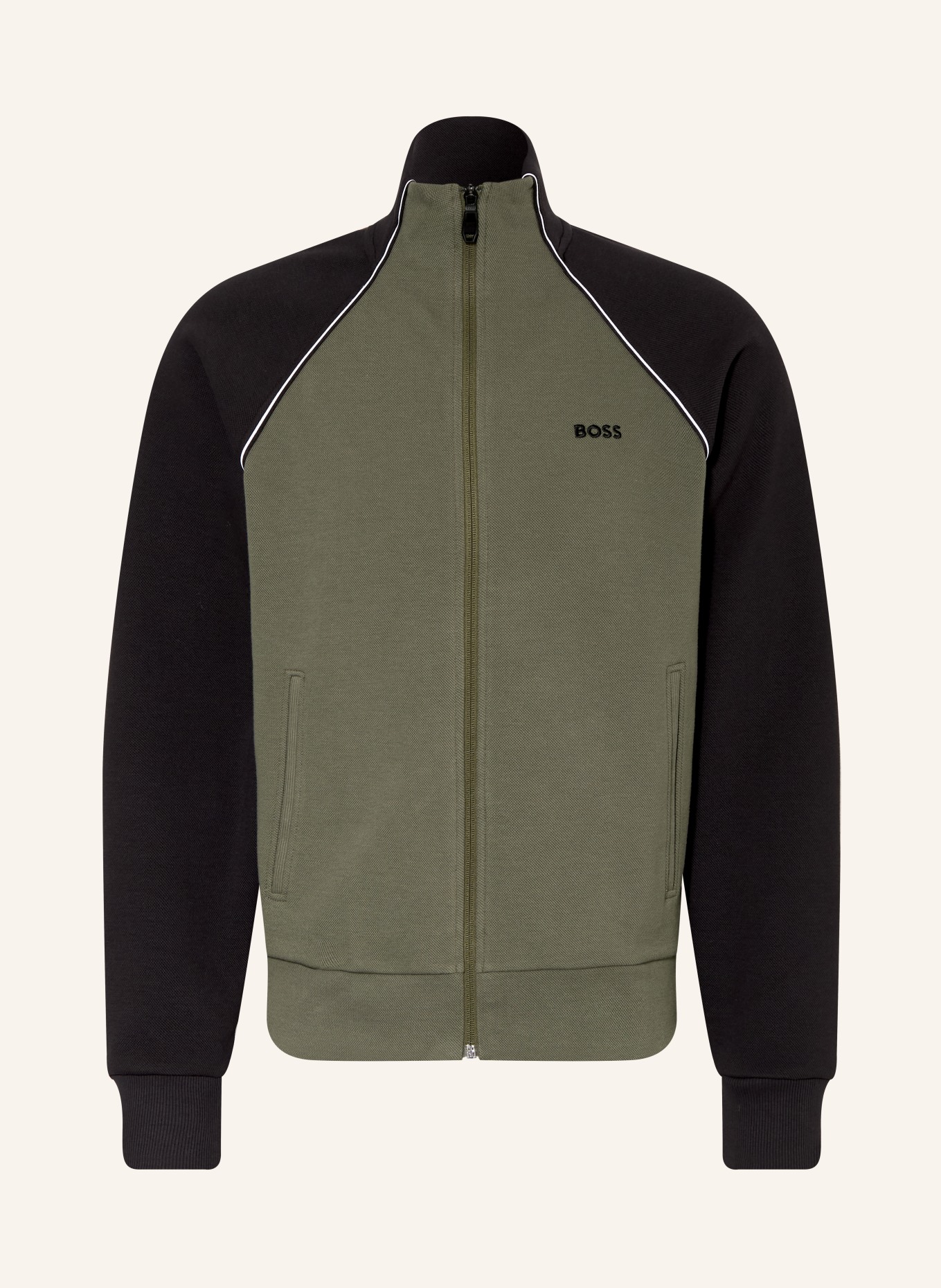 BOSS Sweatjacke JOIN SKAZ: OLIV / SCHWARZ