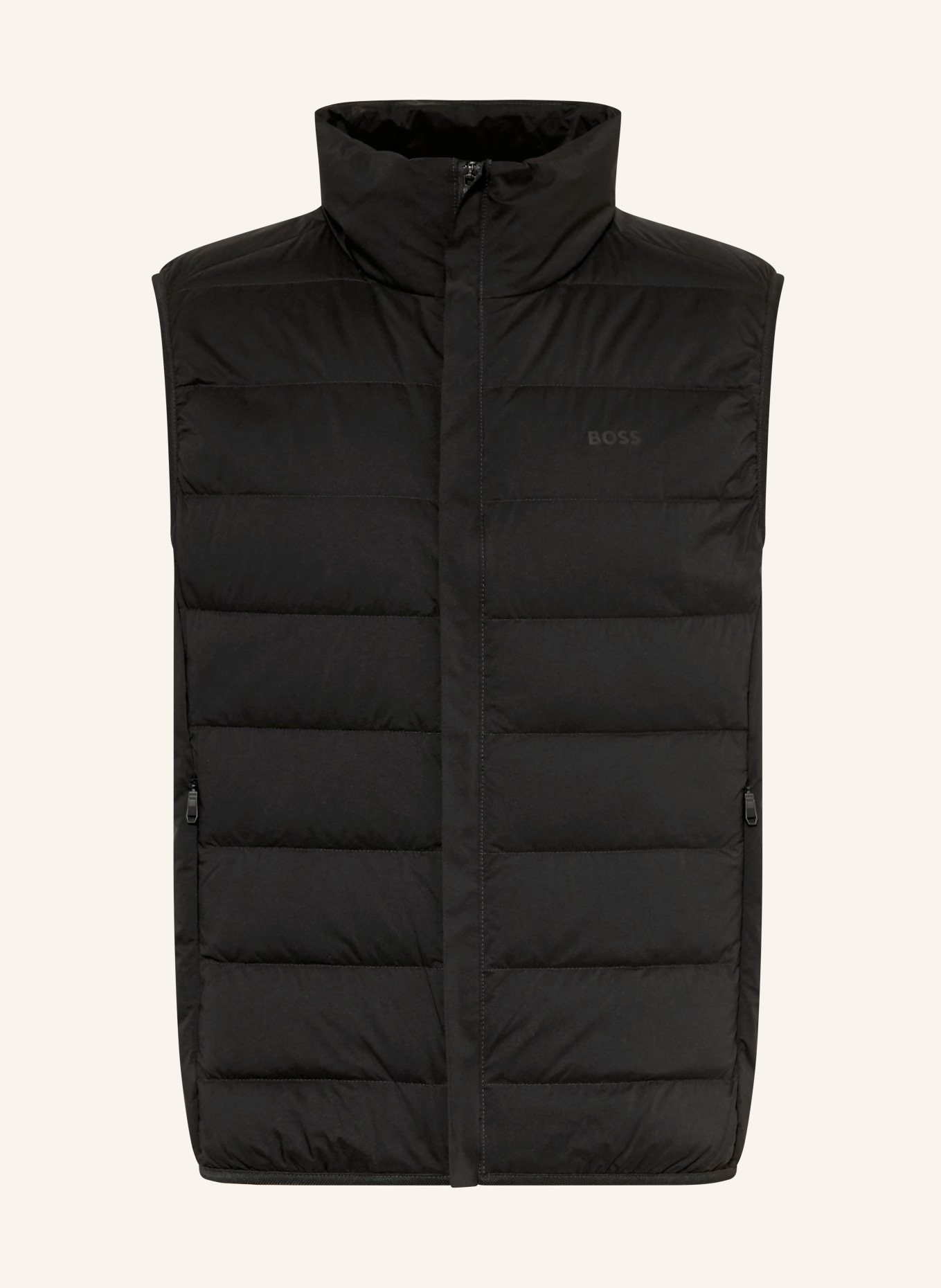 BOSS Peříčková vesta RIPLITE: ČERNÁ