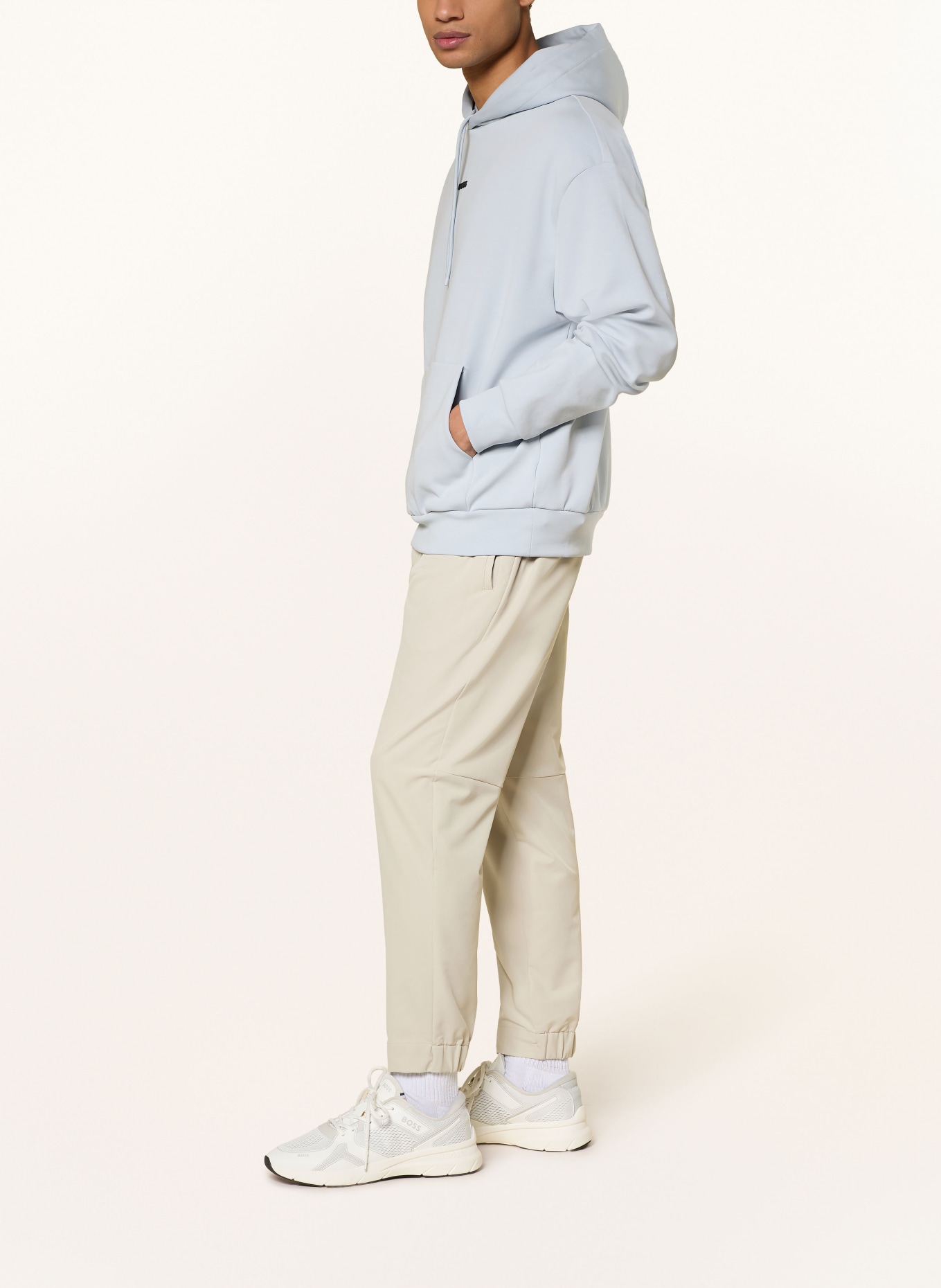 BOSS Hoodie SLY ZONE: BLAUGRAU