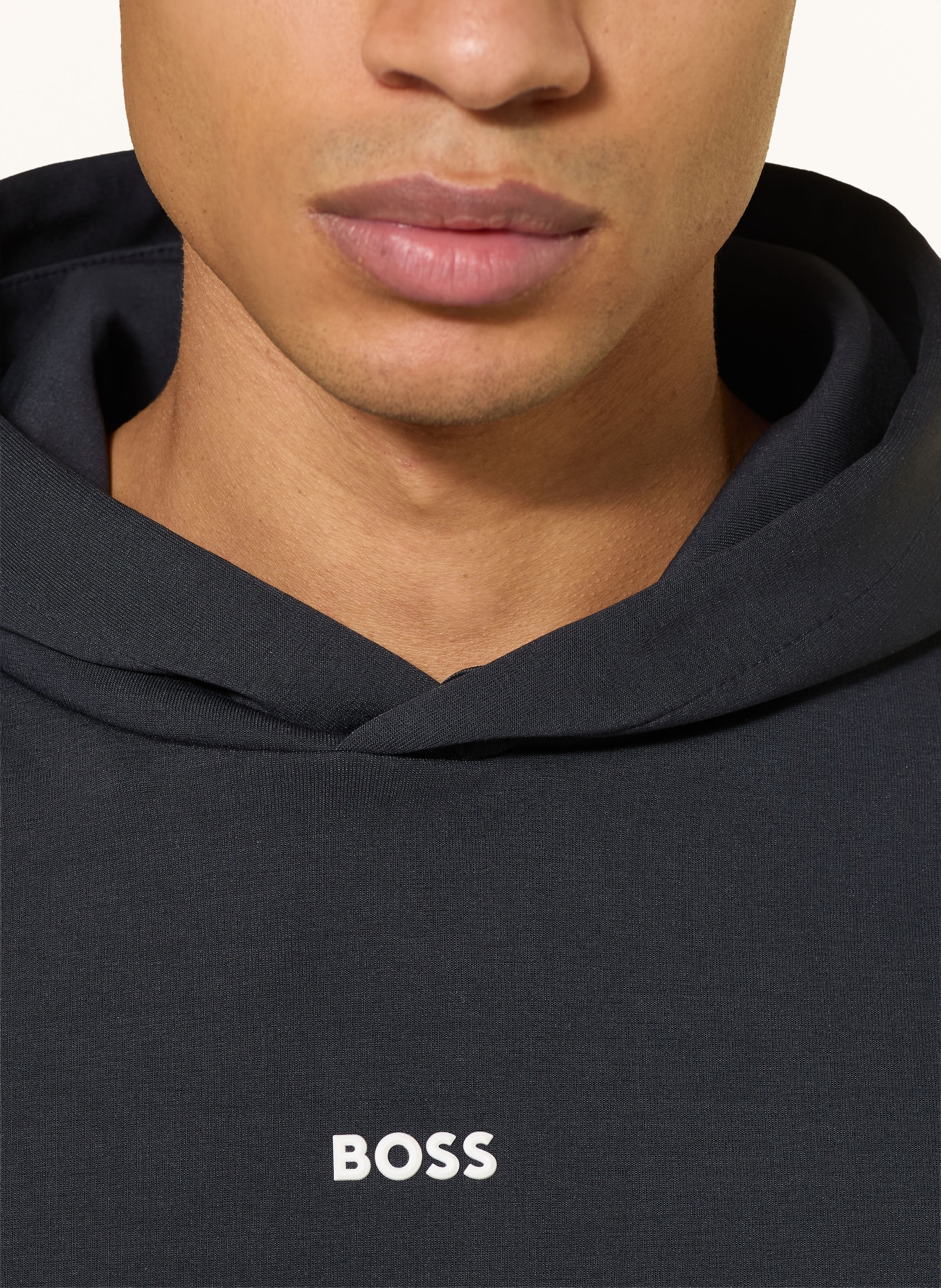 BOSS Bluza z kapturem SLY ZONE: GRANATOWY