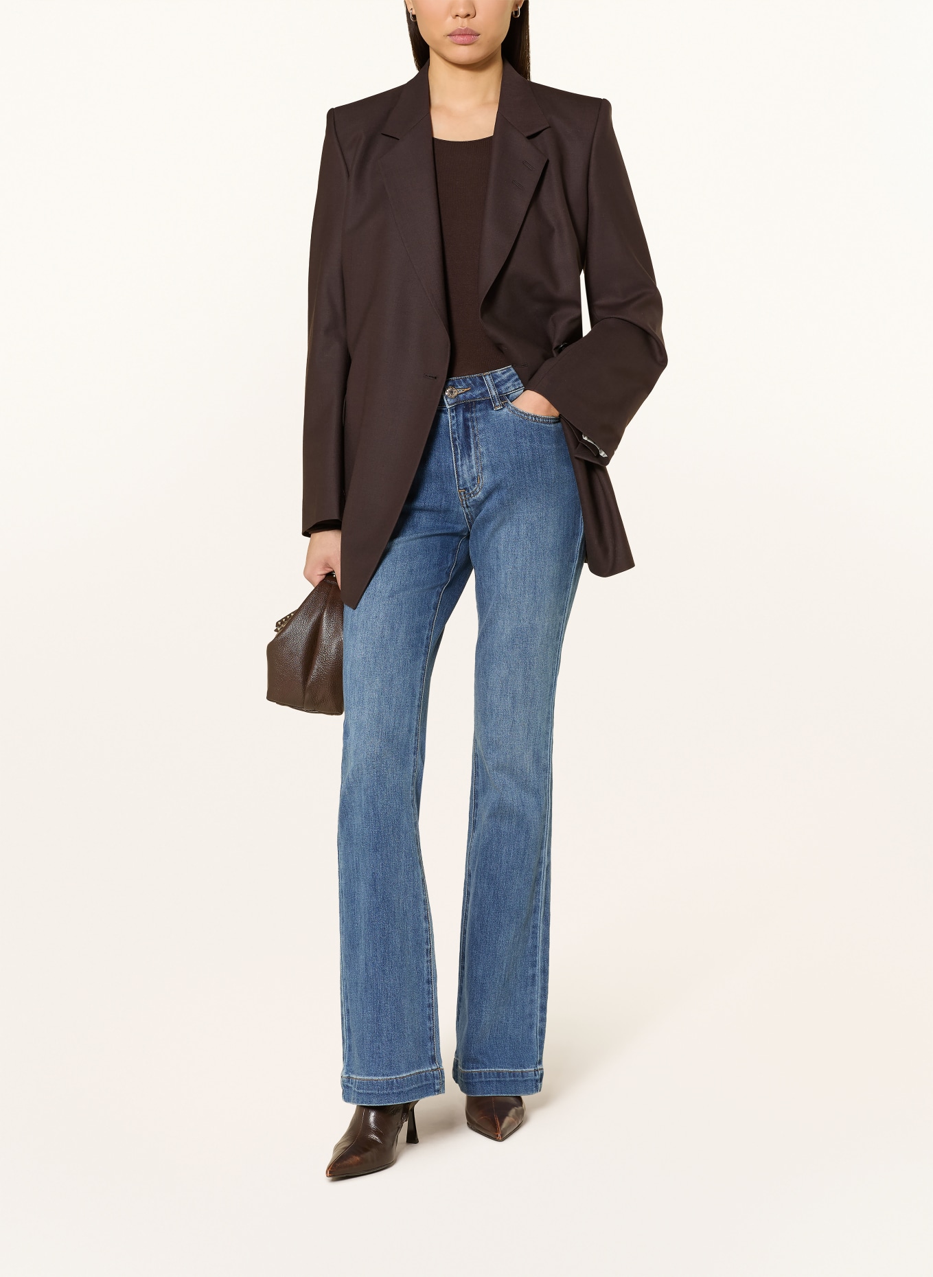 ELENA MIRO Džíny s rozšiřujícími se nohavicemi: 024 BLU MEDIO