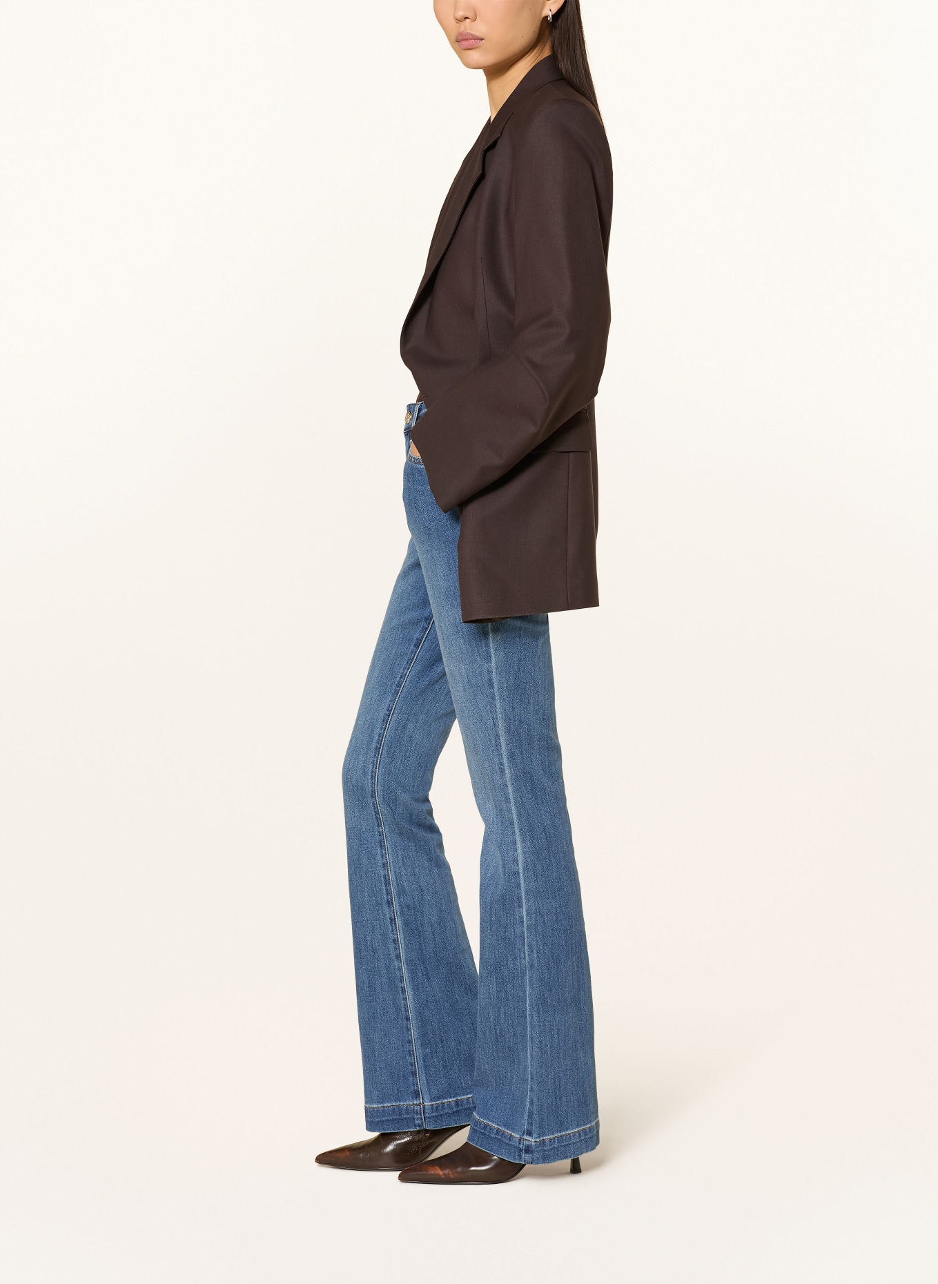 ELENA MIRO Džíny s rozšiřujícími se nohavicemi: 024 BLU MEDIO