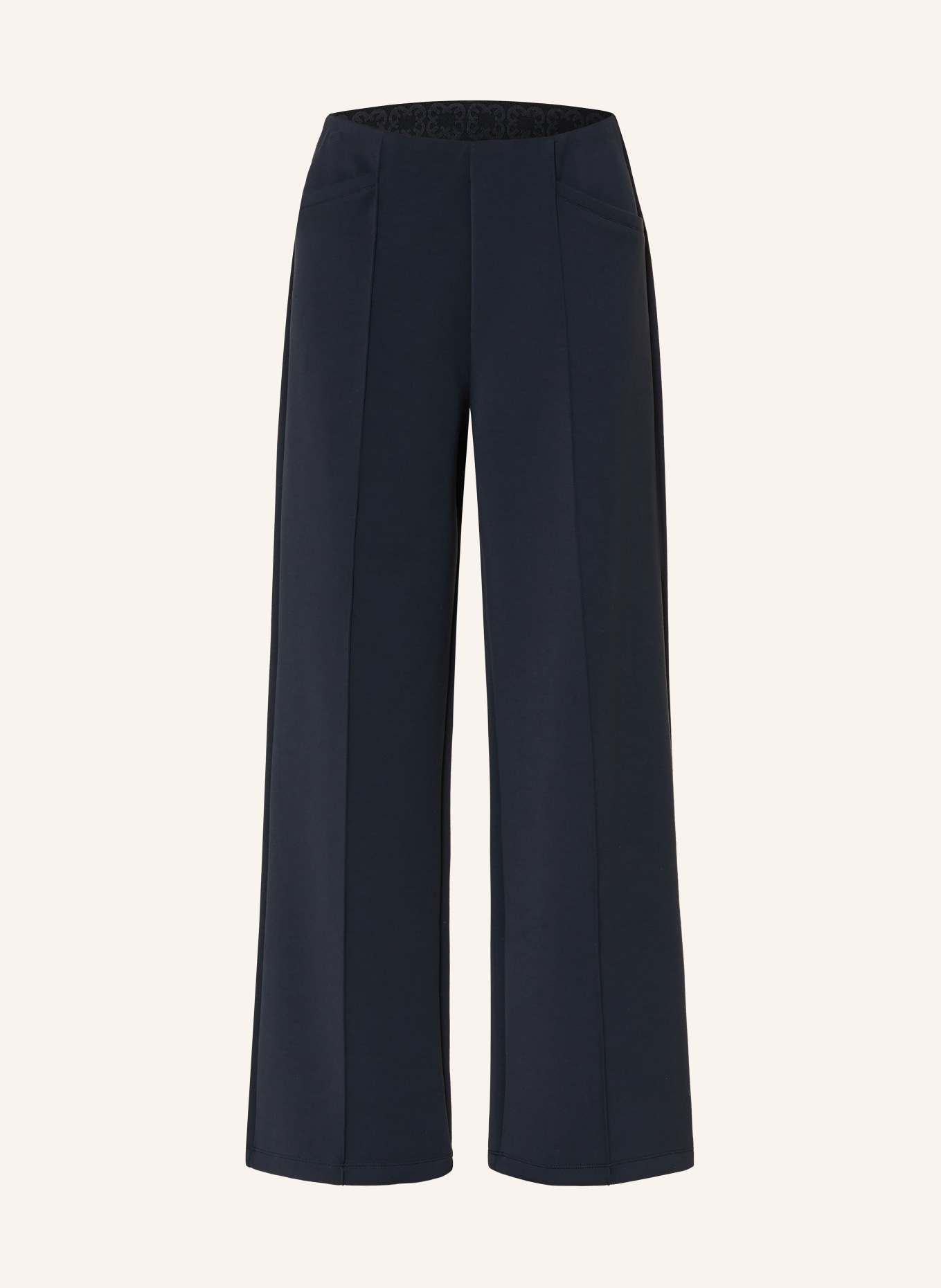 ELENA MIRO spodnie dżersejowe: GRANATOWY