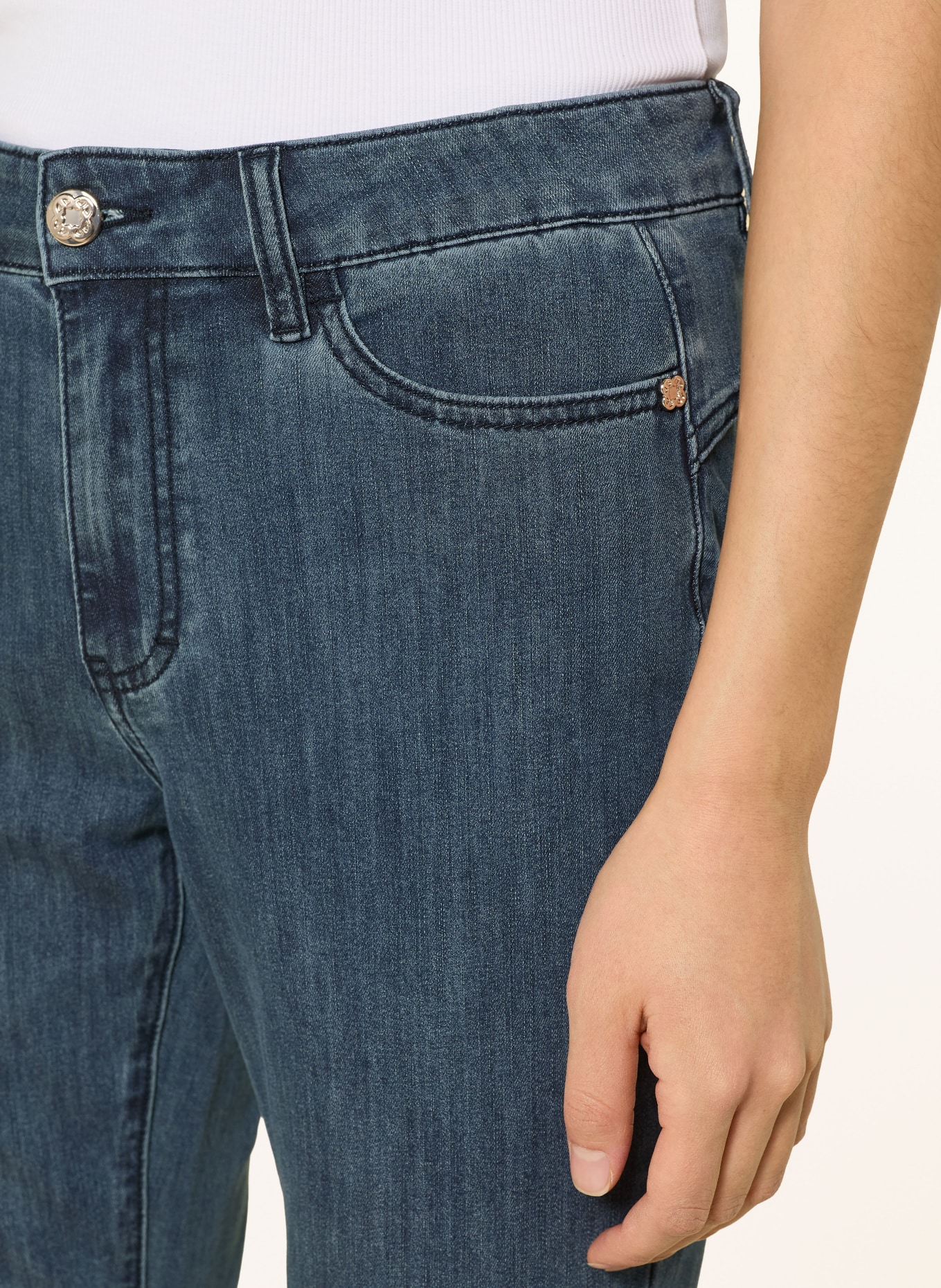 ELENA MIRO Flared Jeans: 034 BLUE SCURO