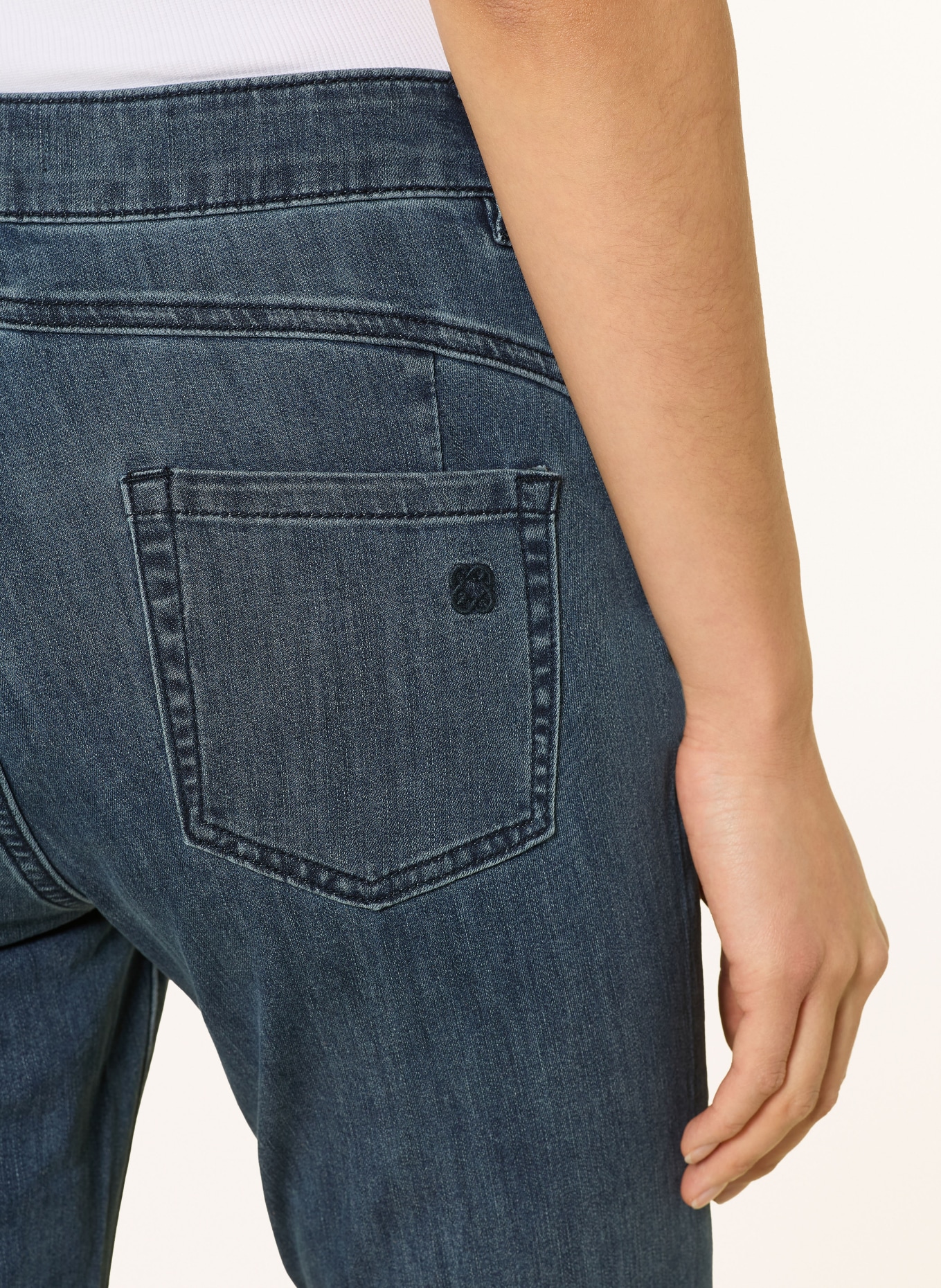 ELENA MIRO Flared Jeans: 034 BLUE SCURO