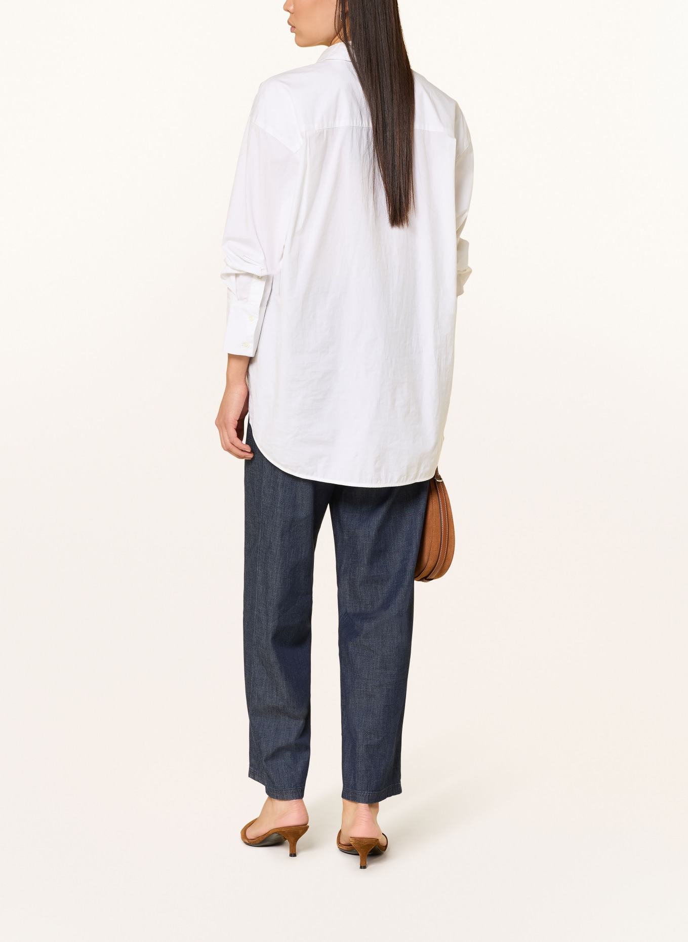 ELENA MIRO Marlenehose in Jeansoptik: DUNKELBLAU