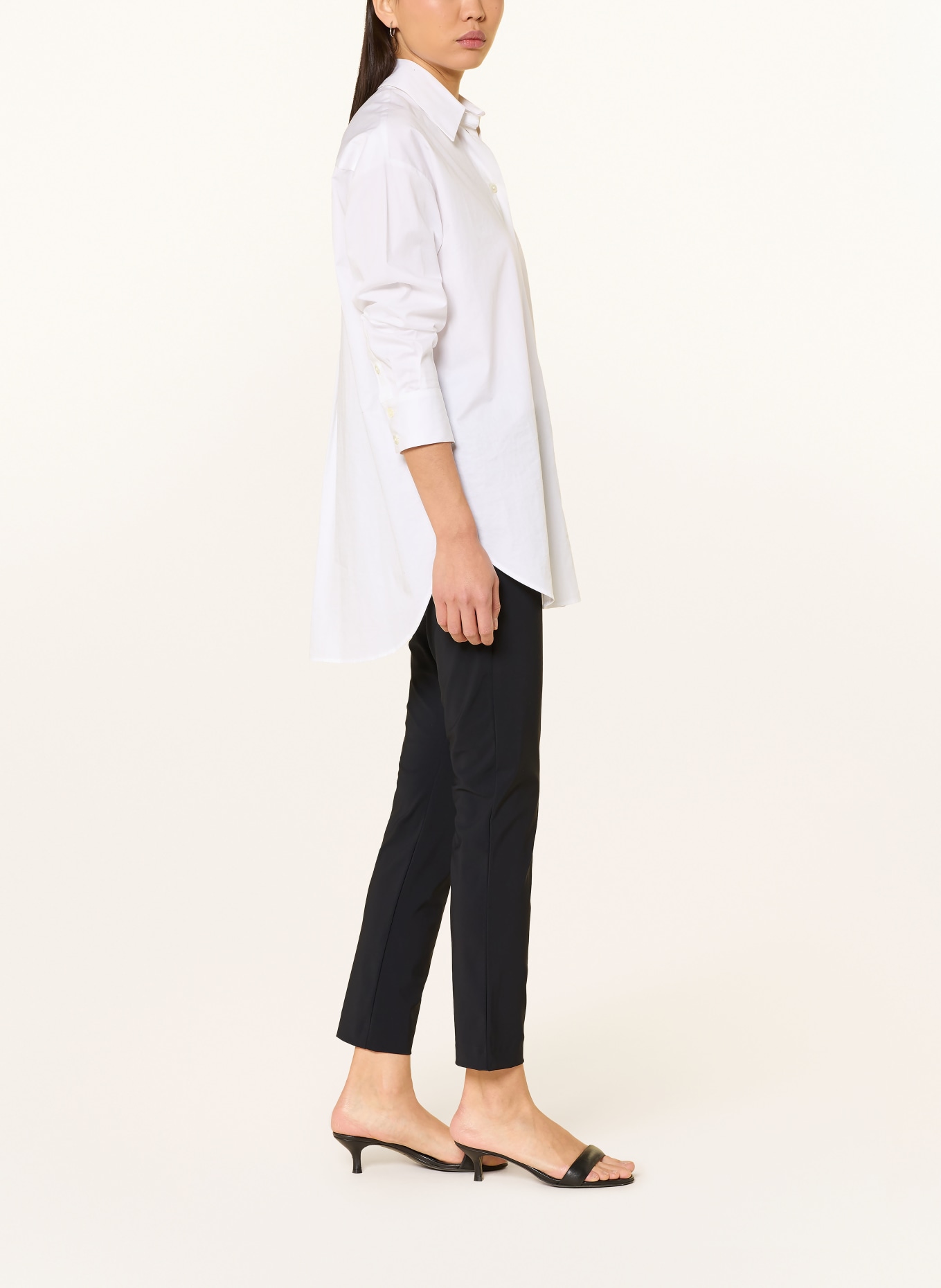 ELENA MIRO jersey pants: BLACK