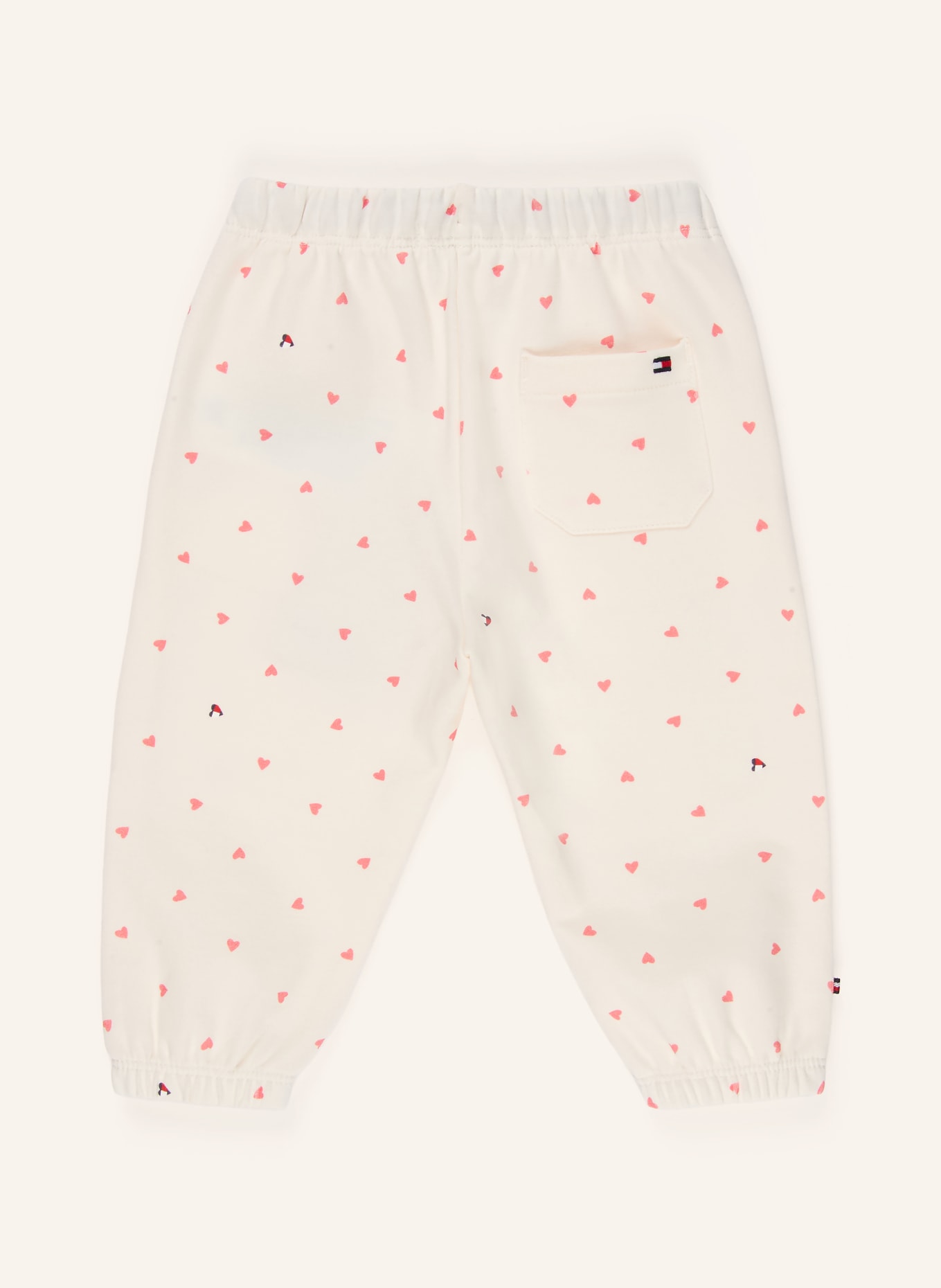 TOMMY HILFIGER Spodnie dresowe: KREMOWY / RÓŻOWY