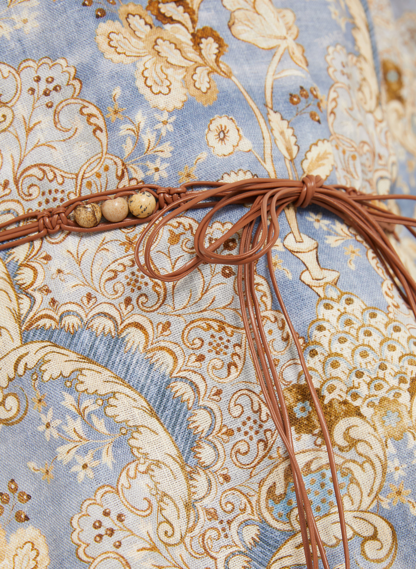 ZIMMERMANN Strandkleid DAYLIGHT: HELLBLAU / BEIGE