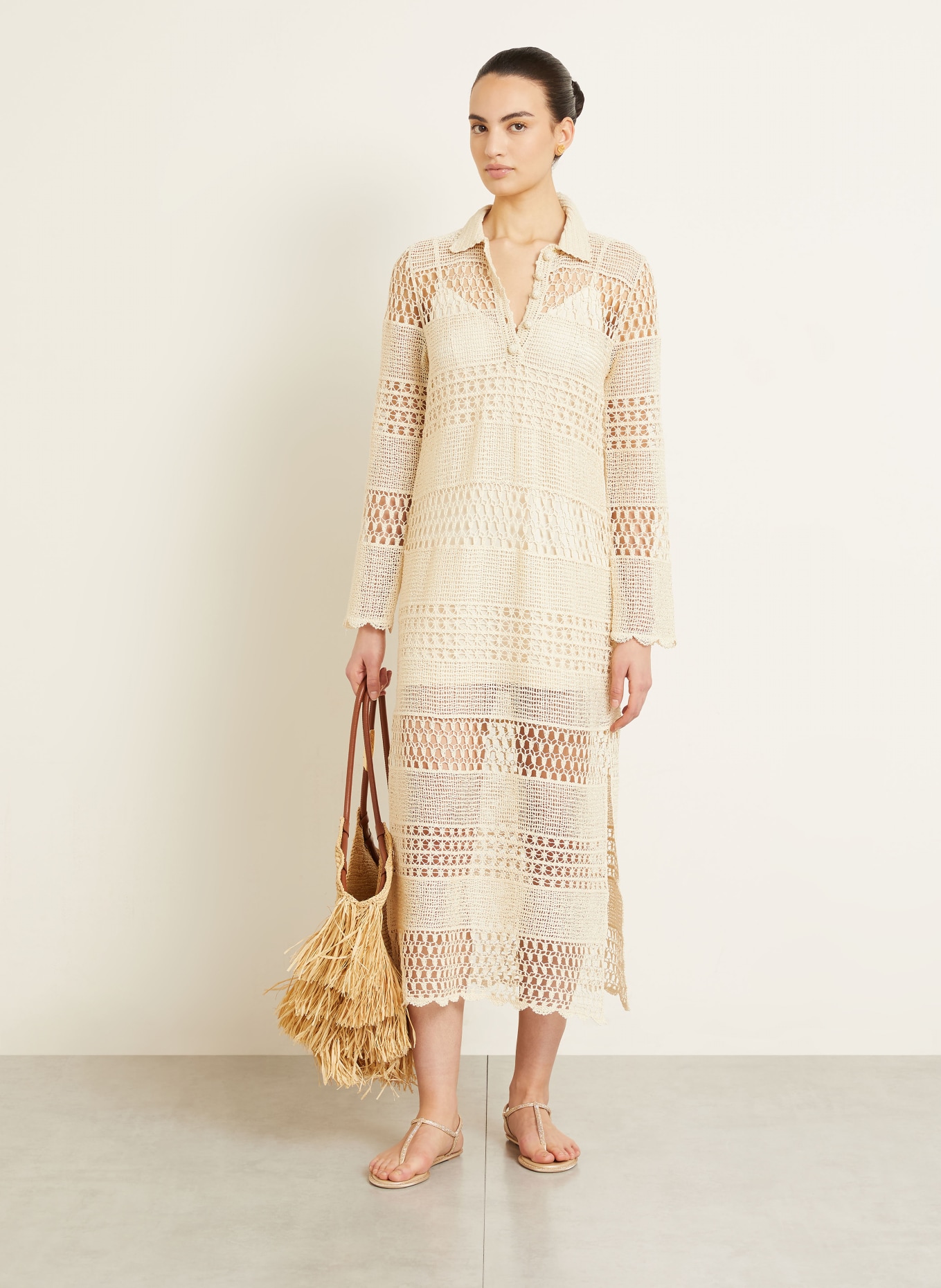 ZIMMERMANN Strandkleid WANDERLUST: CREME