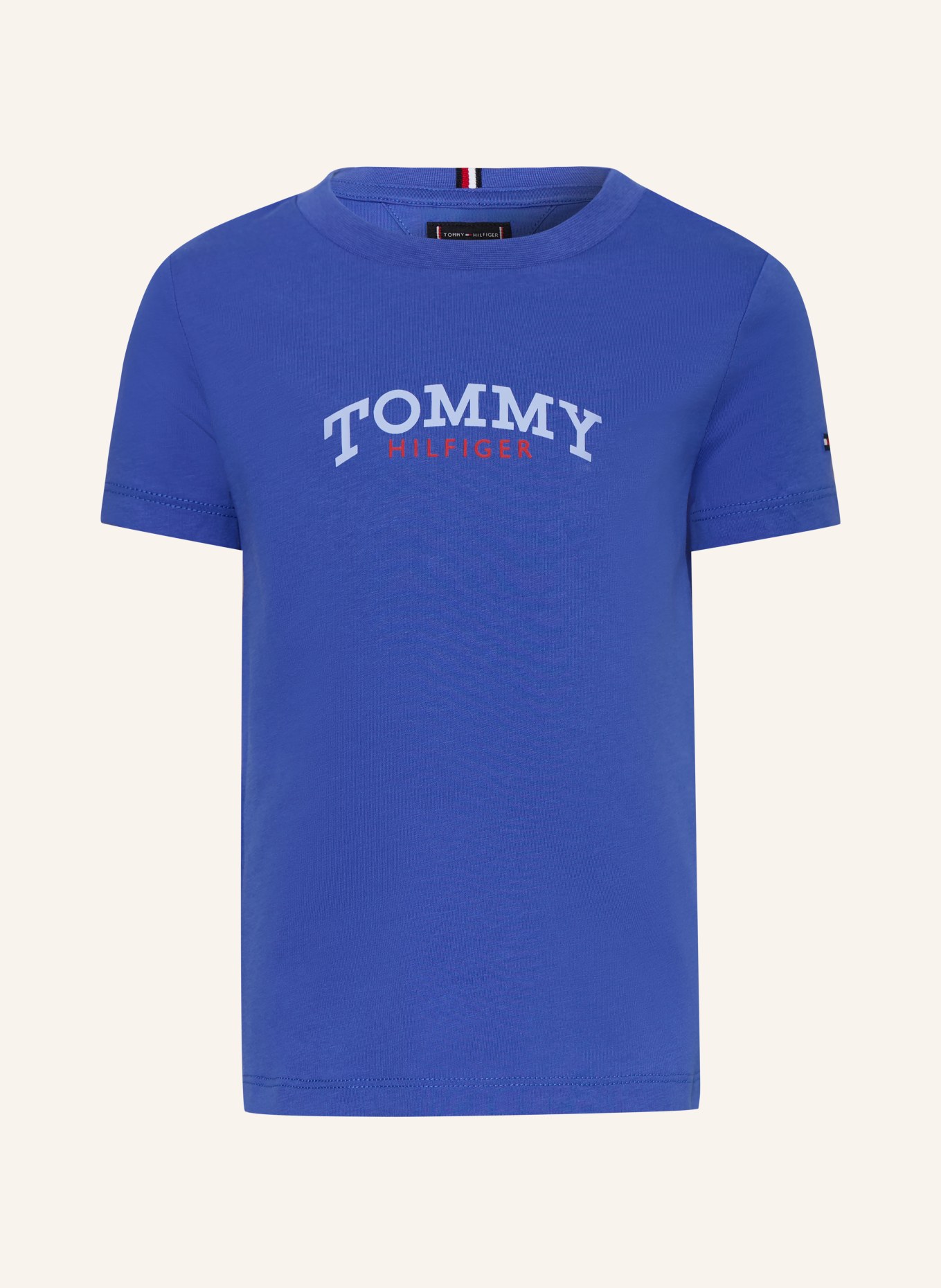 TOMMY HILFIGER T-Shirt: BLAU / ROT / WEISS
