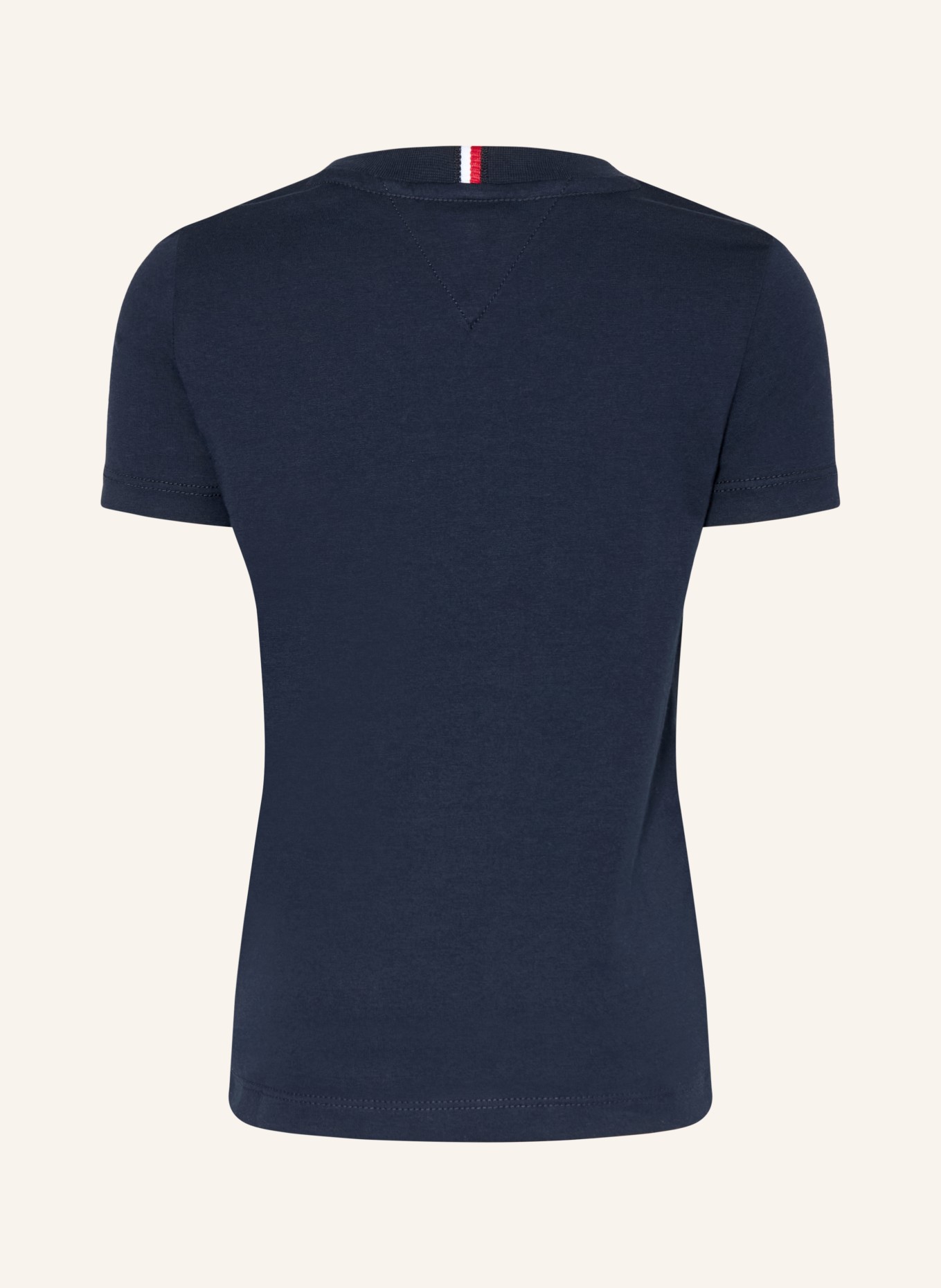 TOMMY HILFIGER T-Shirt: DUNKELBLAU / ROT / WEISS