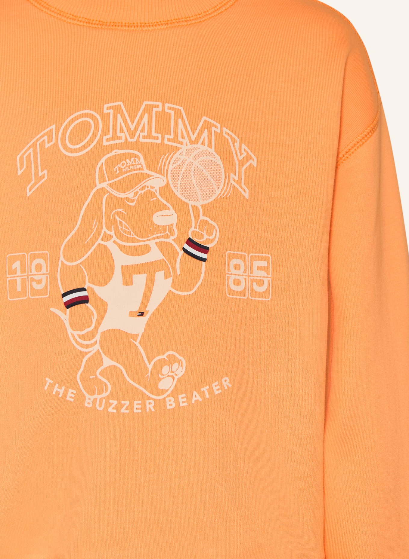 TOMMY HILFIGER sweatshirt: LIGHT ORANGE