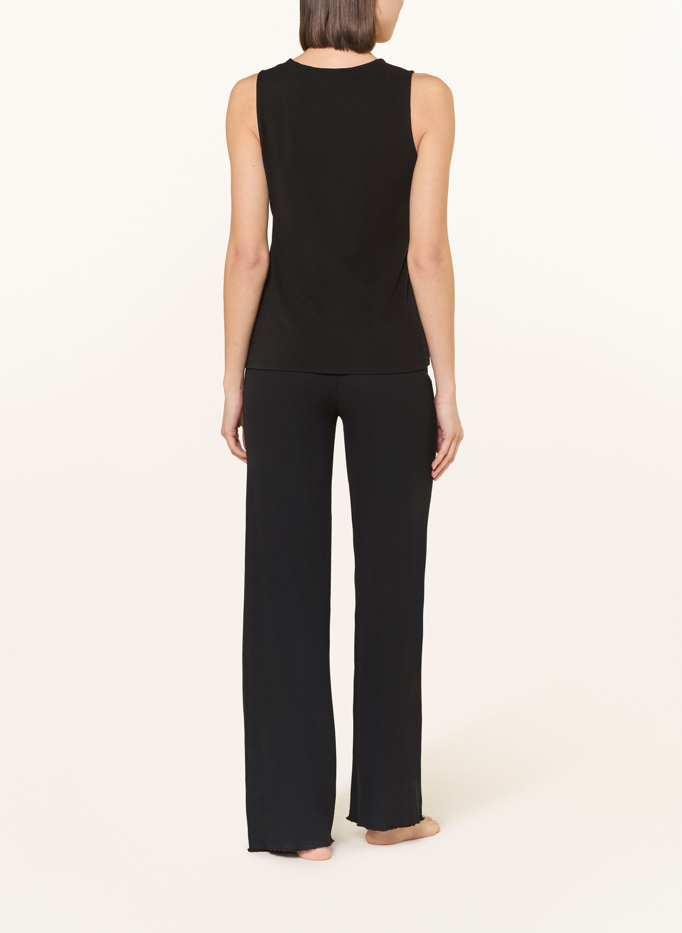 BOSS Spací kalhoty COSY: ČERNÁ