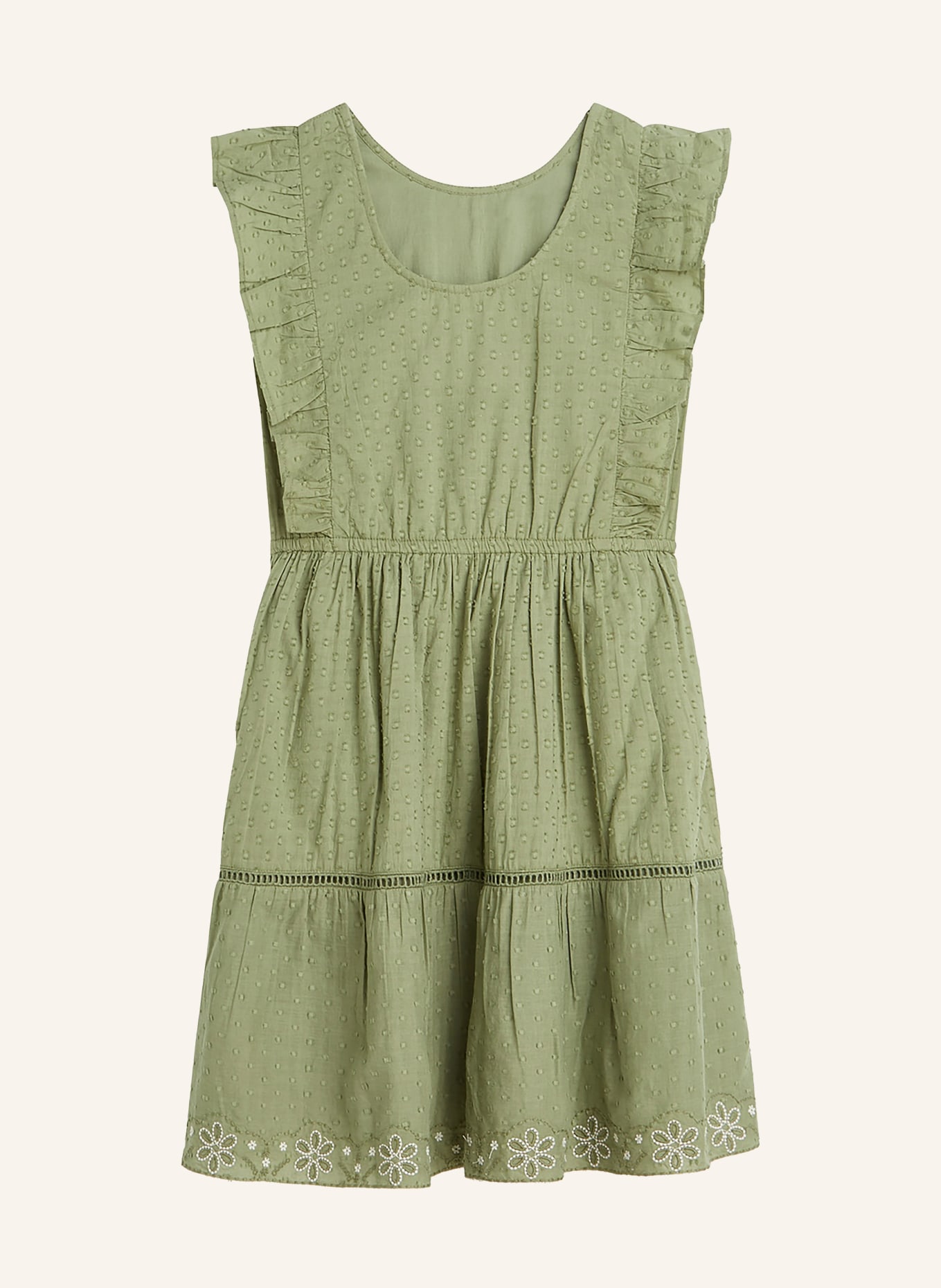 SCOTCH & SODA Robe à volants: OLIVE