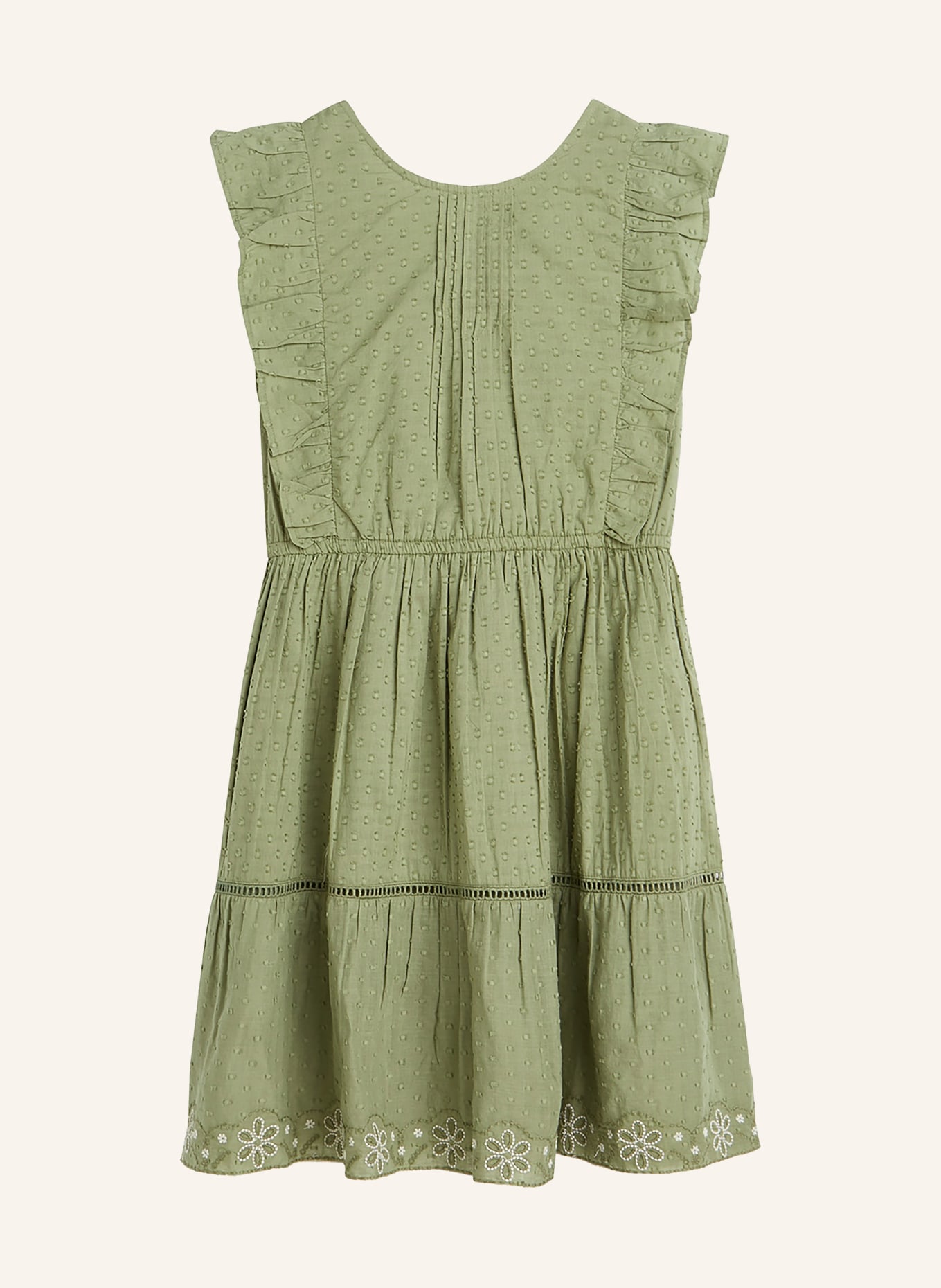 SCOTCH & SODA Robe à volants: OLIVE