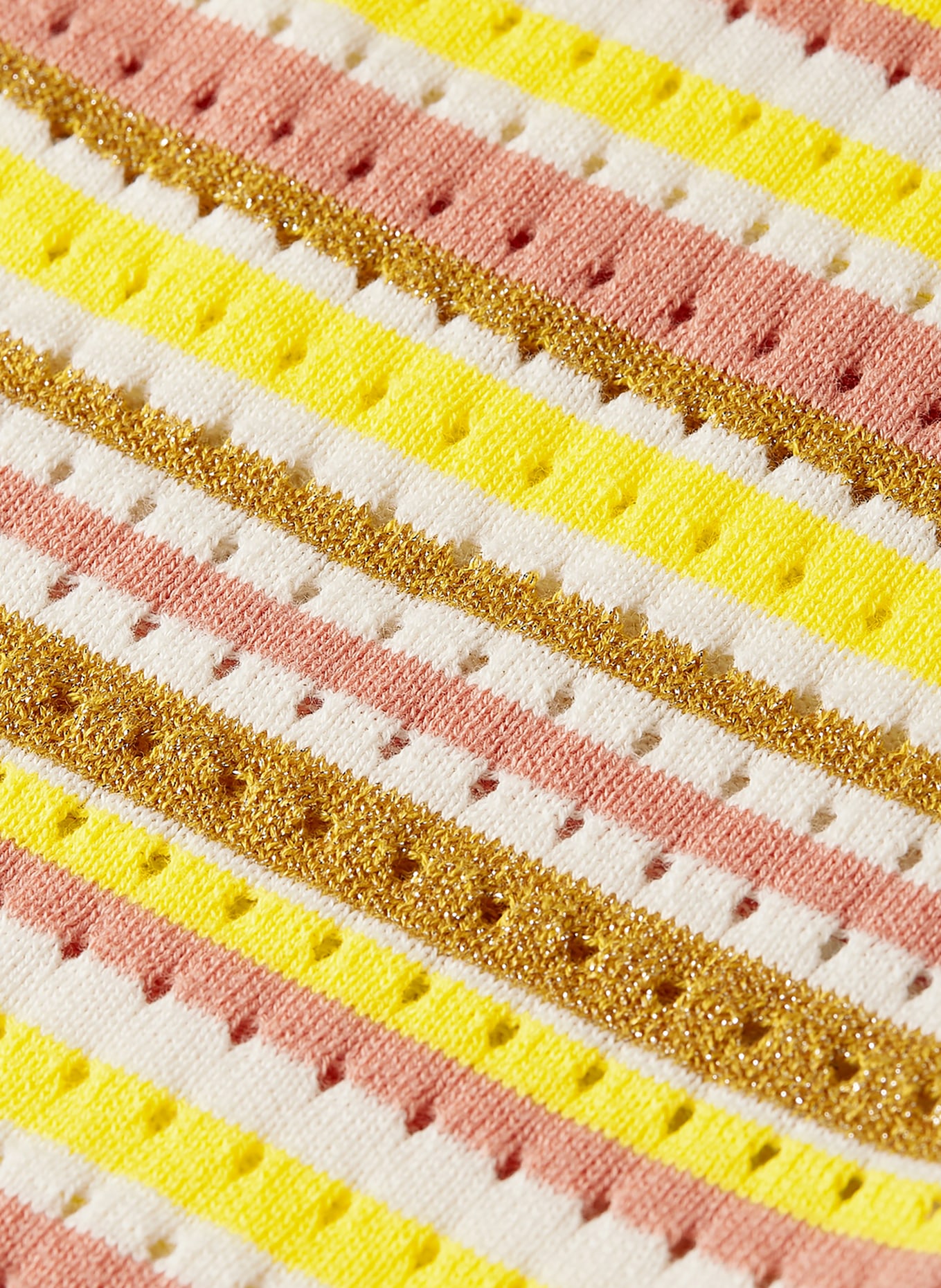 SCOTCH & SODA Strickjacke mit Glitzergarn: GELB / CREME / HELLROT