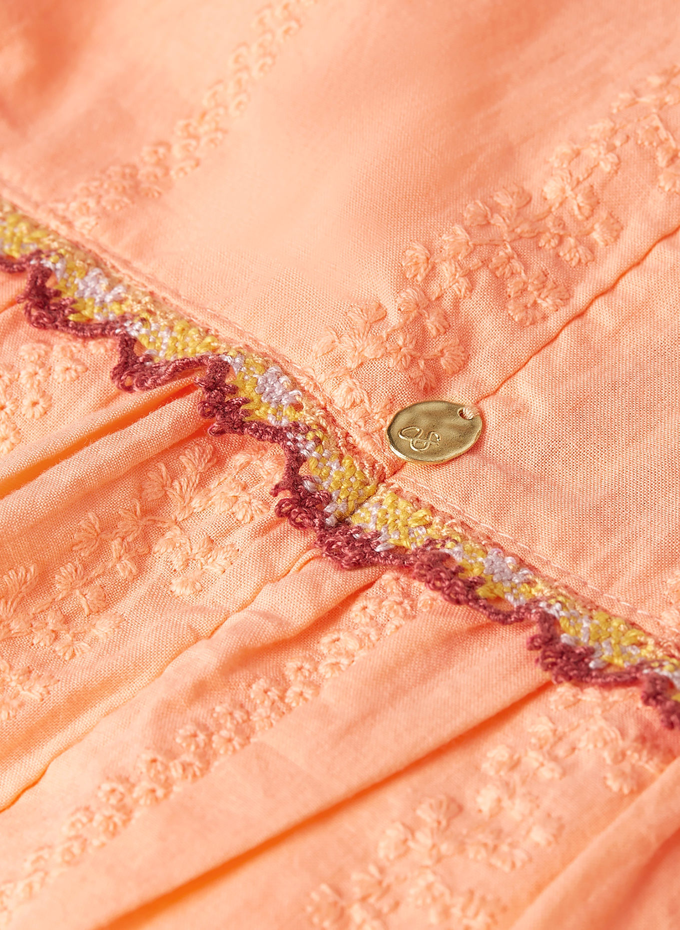 SCOTCH & SODA Robe à volants: ORANGE CLAIR