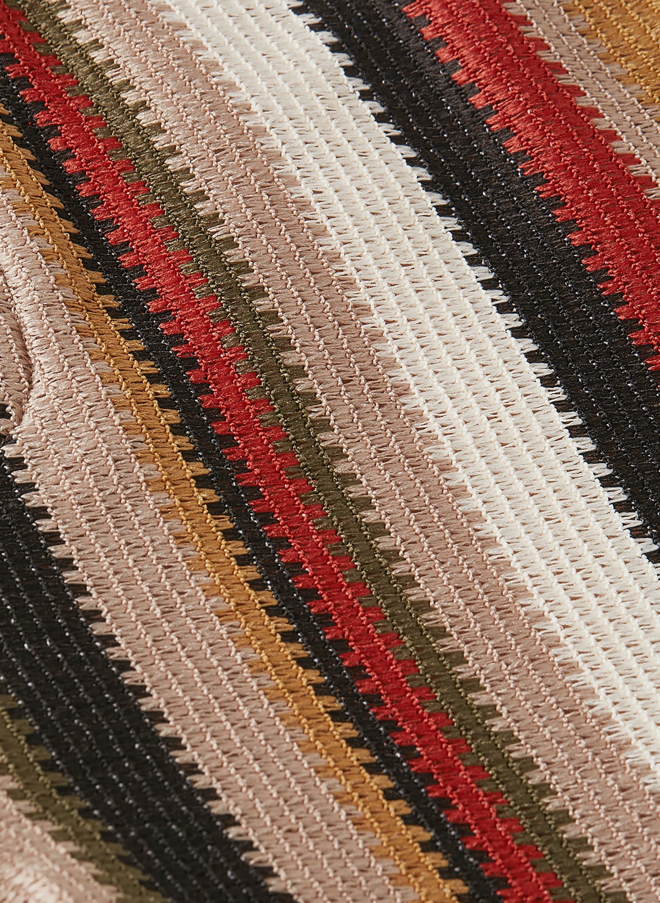 SCOTCH & SODA Häkelshorts: BEIGE / DUNKELBRAUN / DUNKELROT