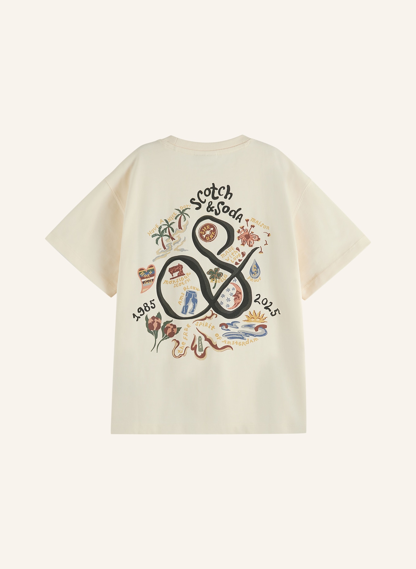 SCOTCH & SODA T-Shirt: CREME